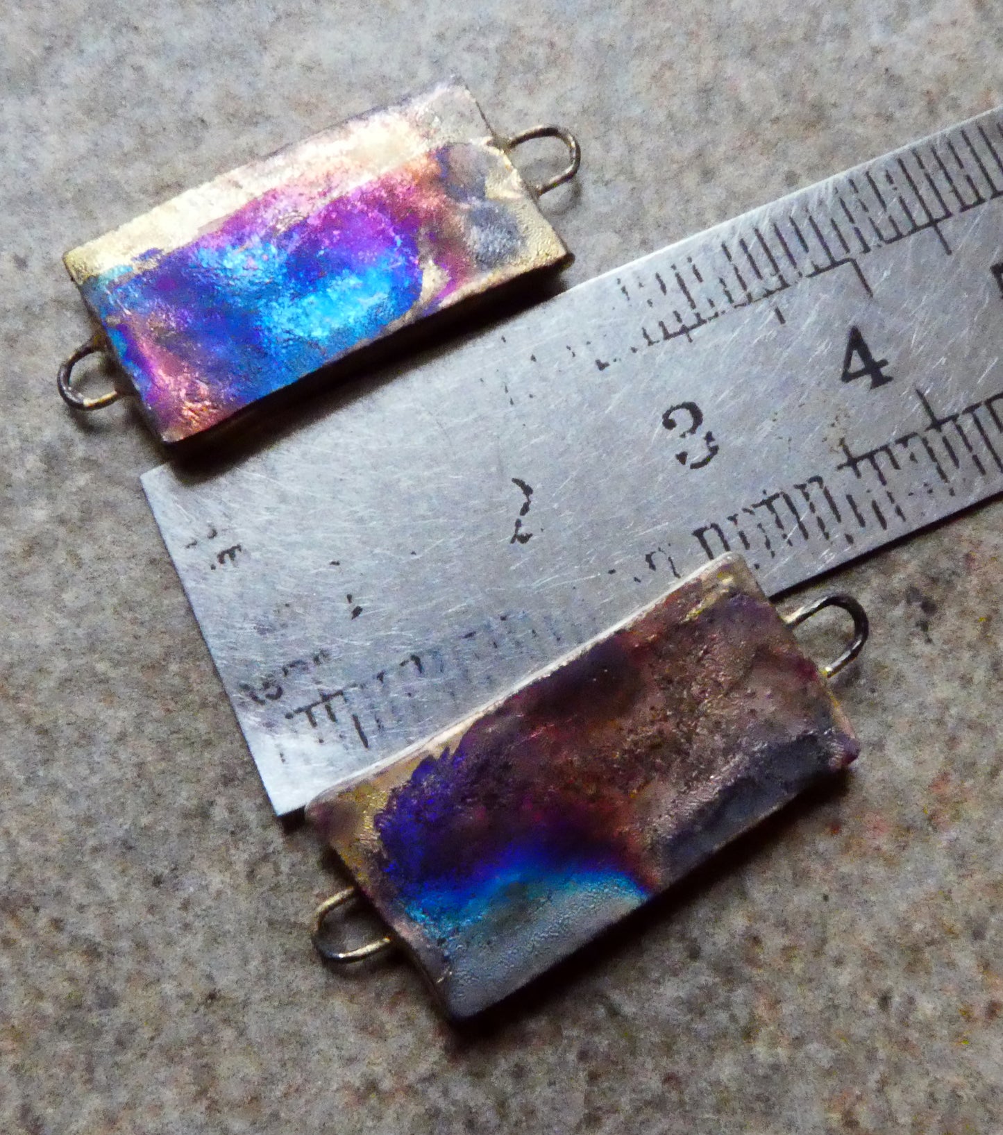 Ceramic Vintage Potion Label Decal Tablet Earring Connectors #5