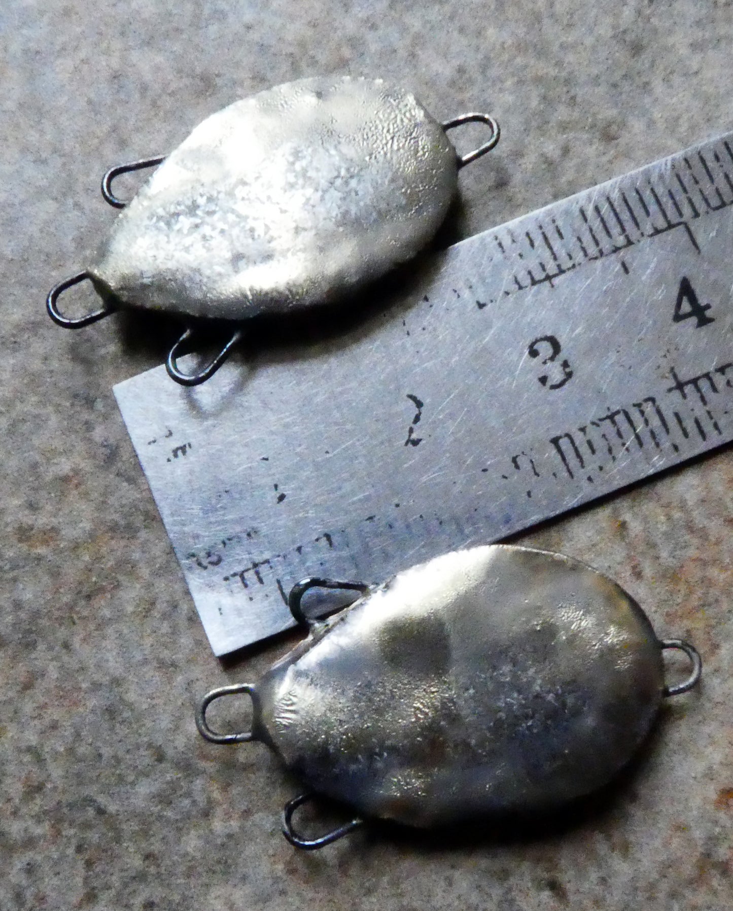 Ceramic Dual Colour Earring Connectors -Dune and Cognac