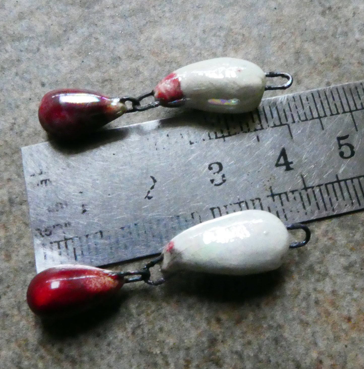 Ceramic Bloody Fangs Dangles