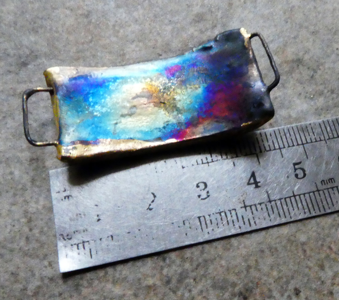 Ceramic Dancing Skeletons Decal Bracelet Focal