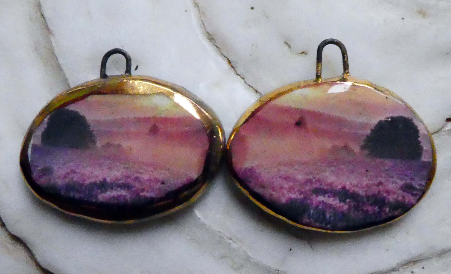 Ceramic Misty Moor Earring Charms - #11