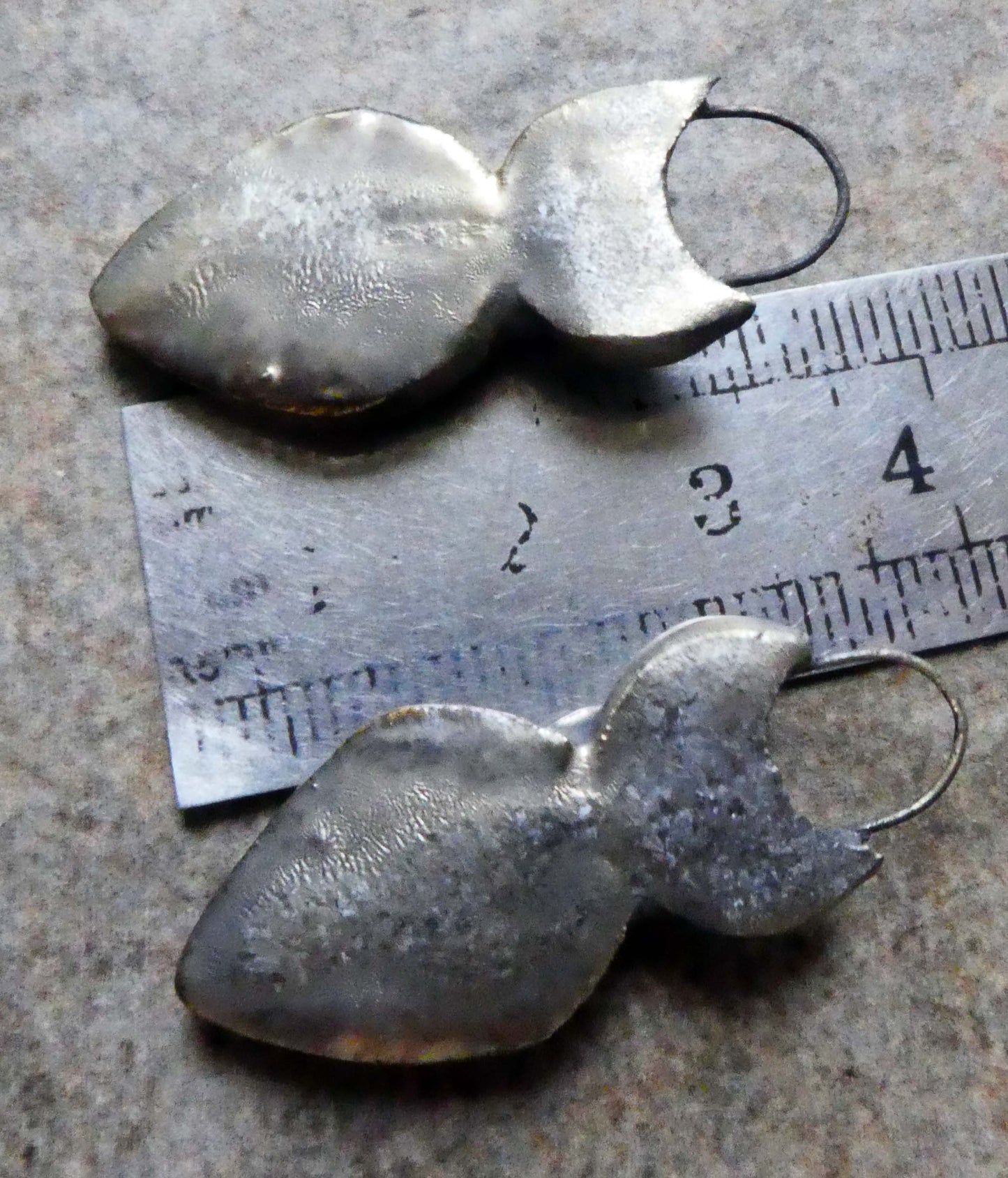 Ceramic Dual Glaze Crowned Earring Charms - Pagoda and Vermillion Sunburst- ASYMMETRIC