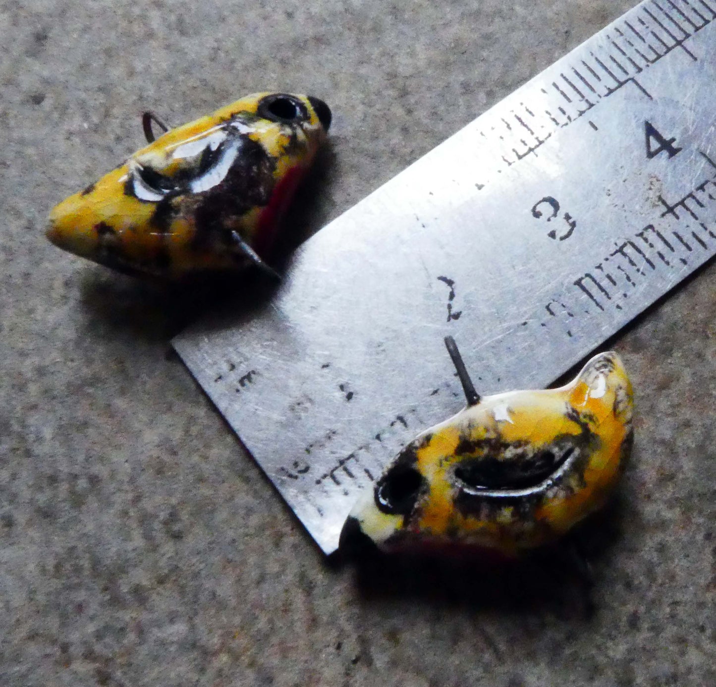 Ceramic Robin Earring Connectors