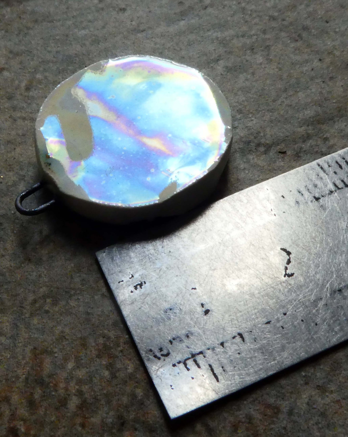 Porcelain Snowflake Mini Pendant - Mother of Pearl