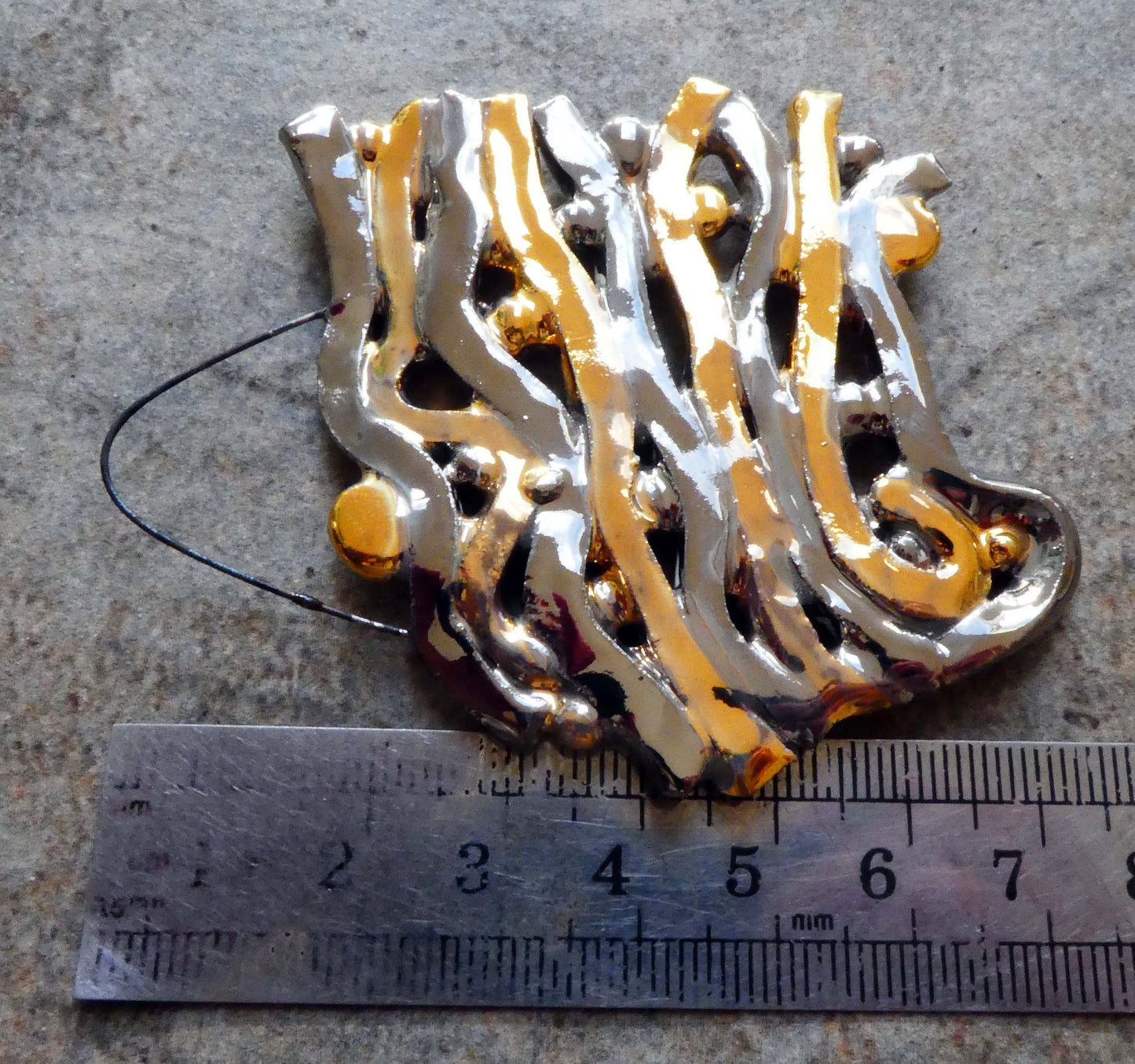 Ceramic Waves Lustre Pendant