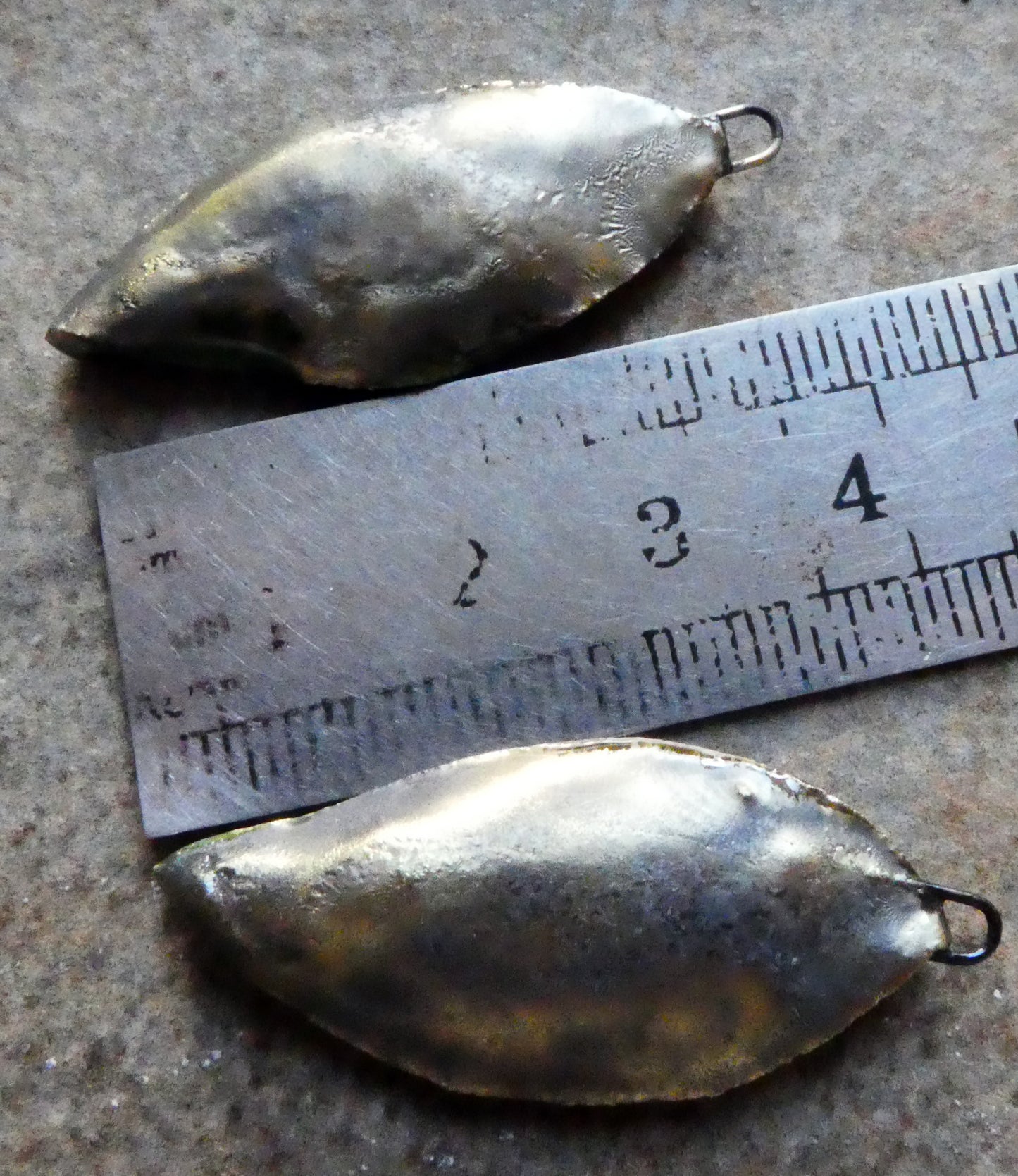 Ceramic Super Slim Autumn Leaf Charms #10