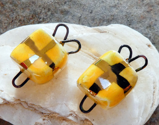 Ceramic Gift Box Connectors -Yellow