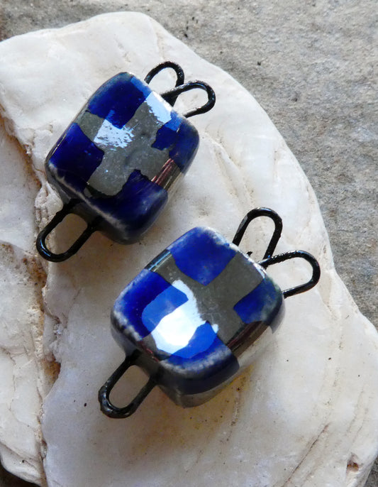Ceramic Gift Box Connectors -Mirror Blue