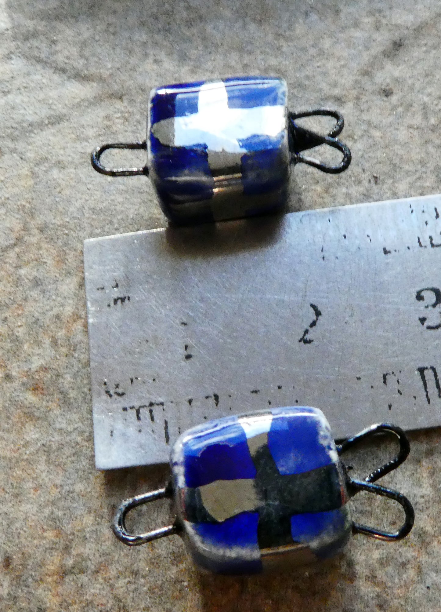 Ceramic Gift Box Connectors -Mirror Blue