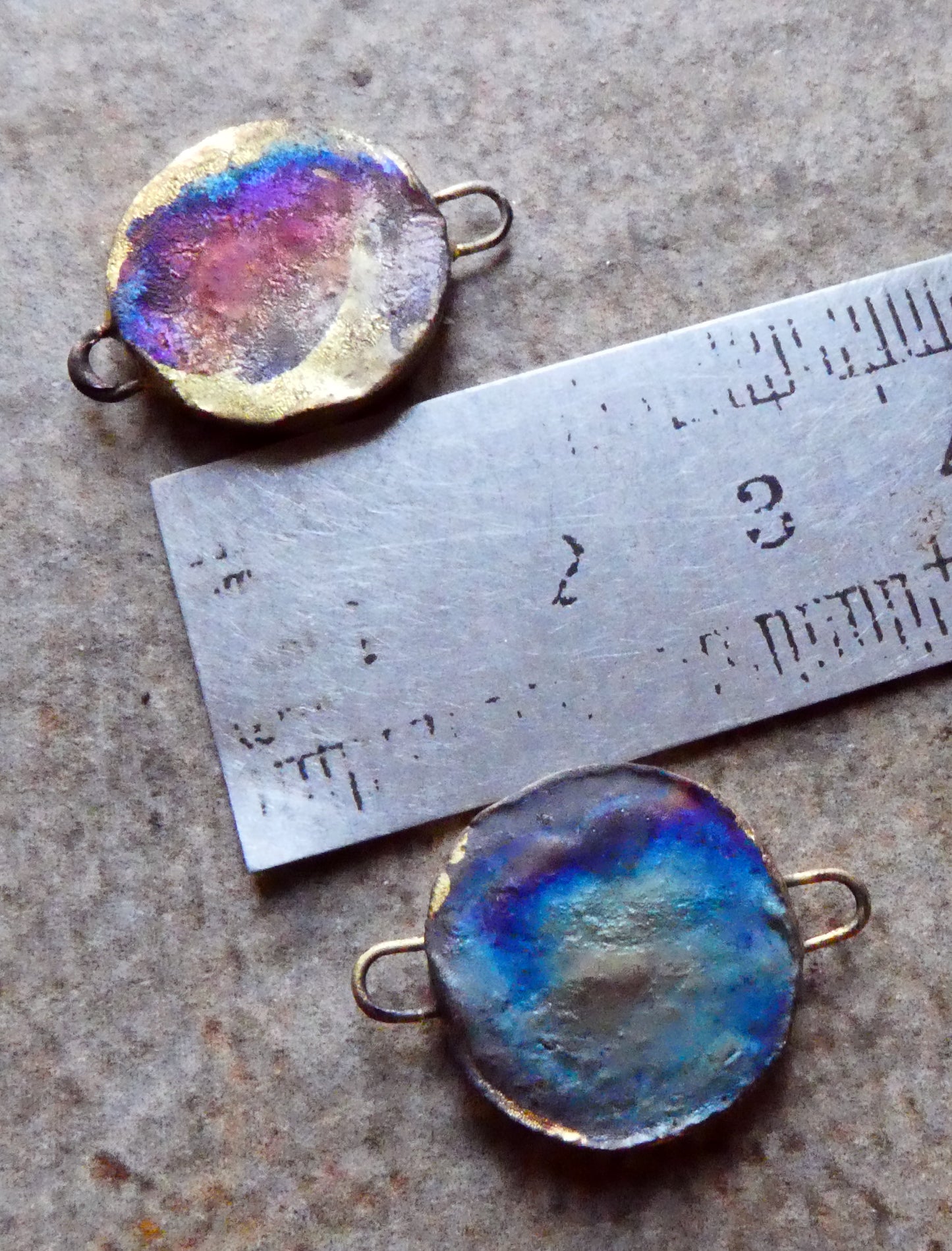 Ceramic Steampunk Bauble Decal Connectors #4