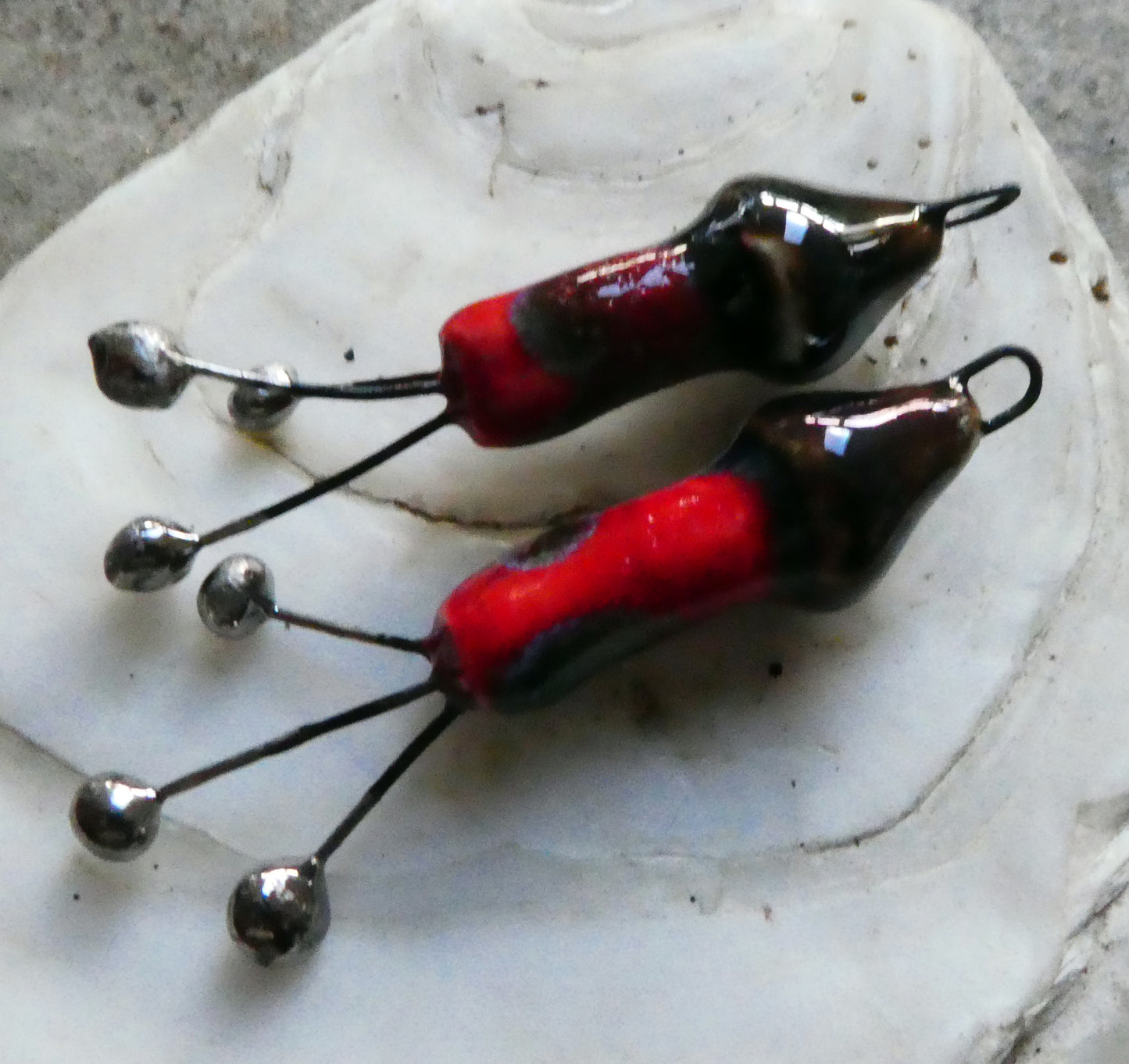 Ceramic Rocket Dangles - Ladybird