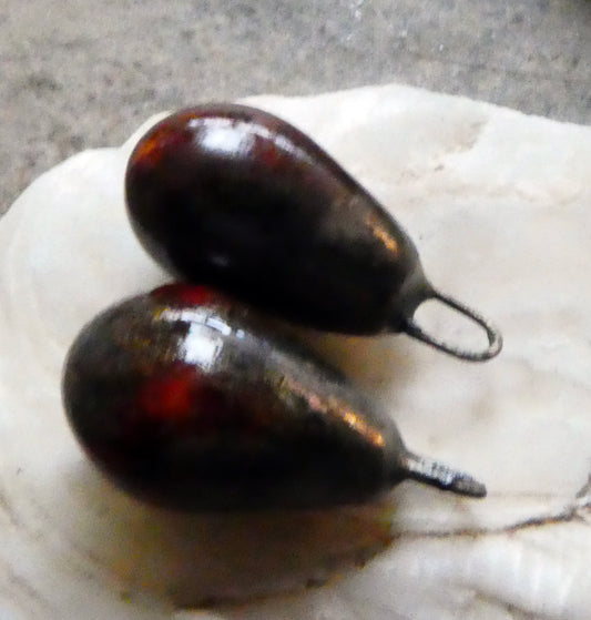 Ceramic Drops Earring Charms -Autumn