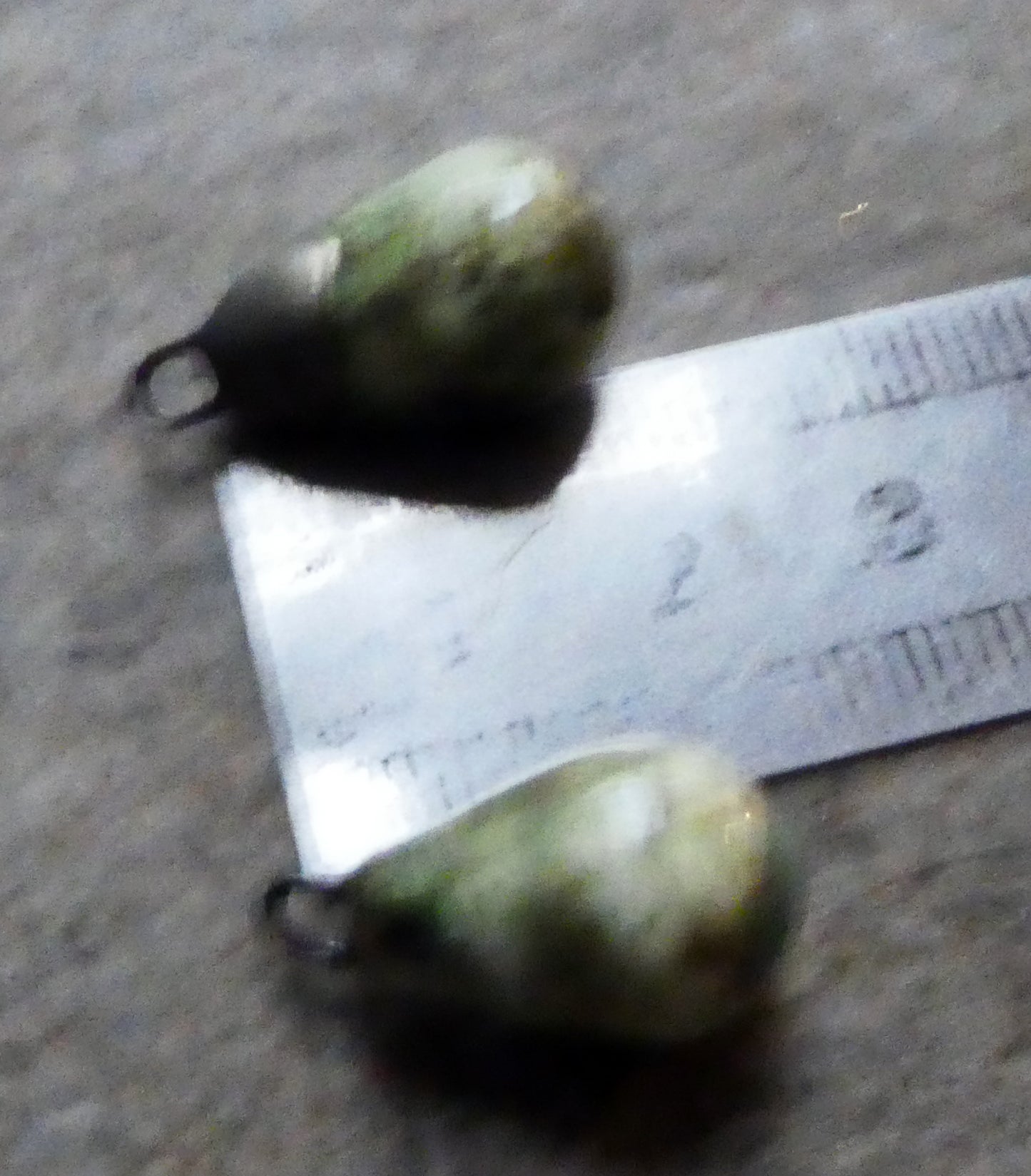 Ceramic Drops Earring Charms -Old Copper