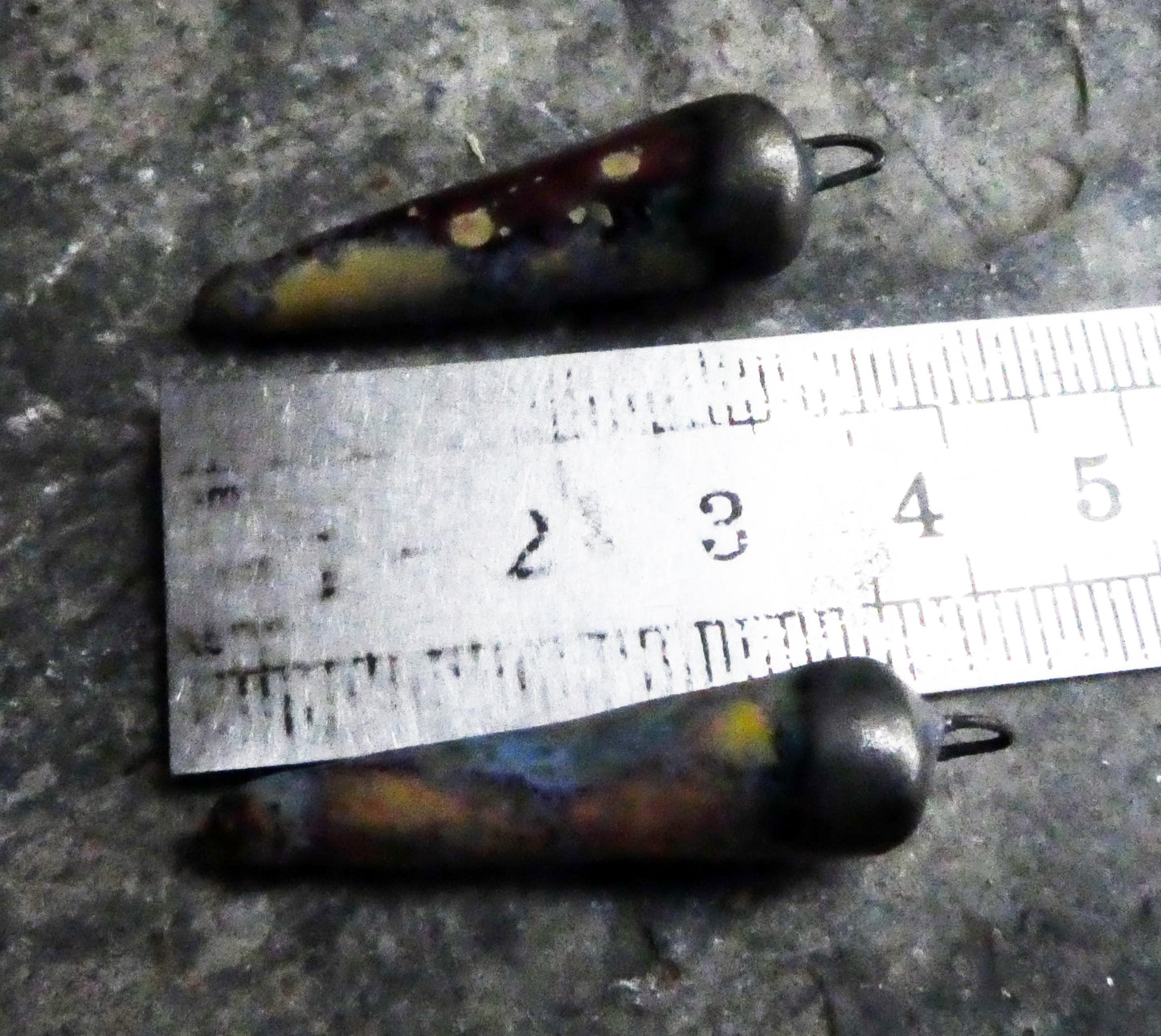 Ceramic Bronzy Spike Earring Charms -Sailors Delight