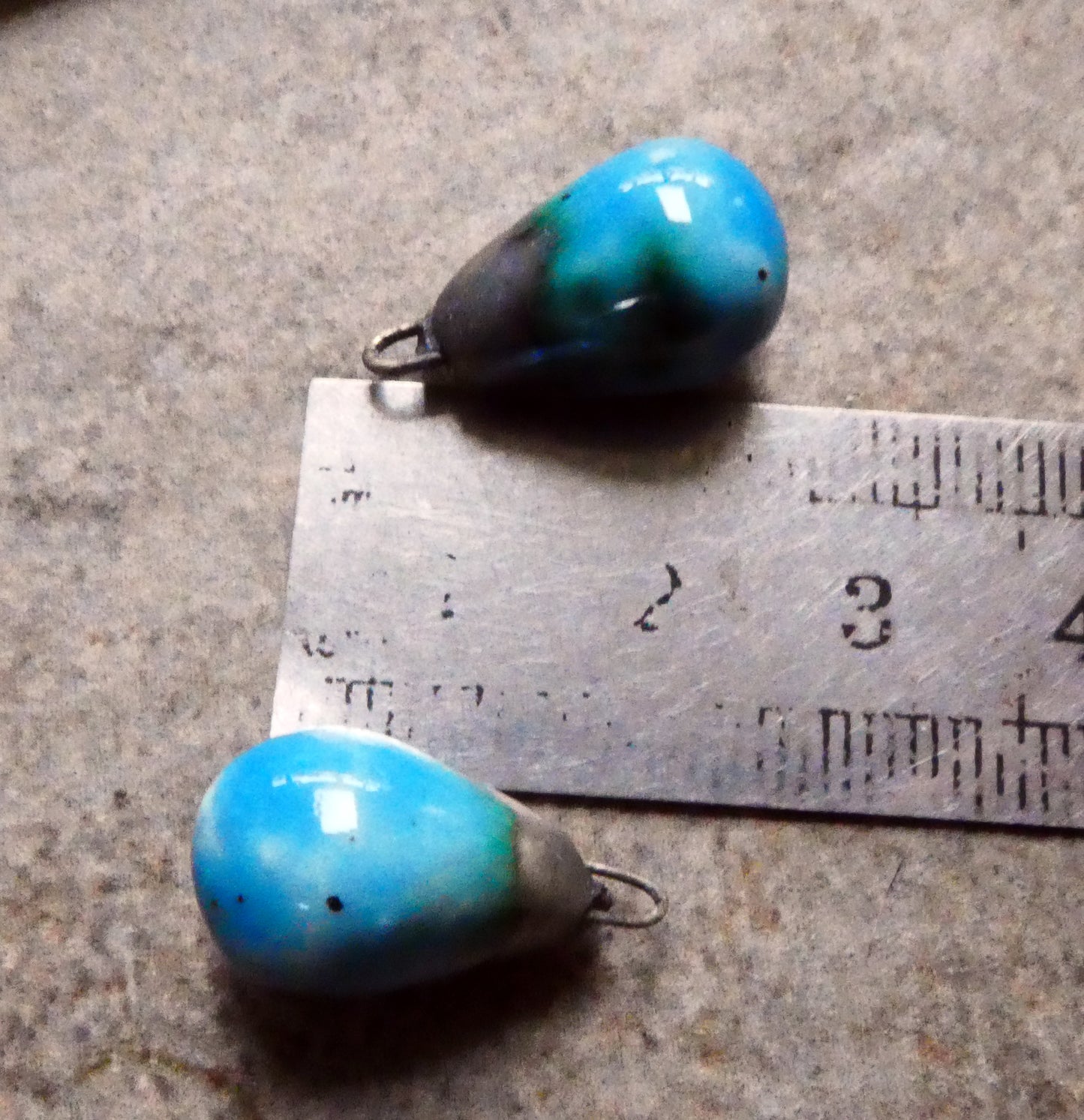 Ceramic Bronzy Drops Earring Charms - Tranquil Earth