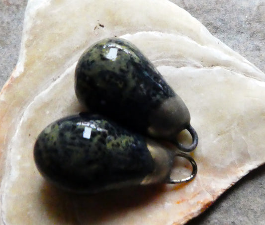 Ceramic Bronzy Drops Earring Charms - Constellation