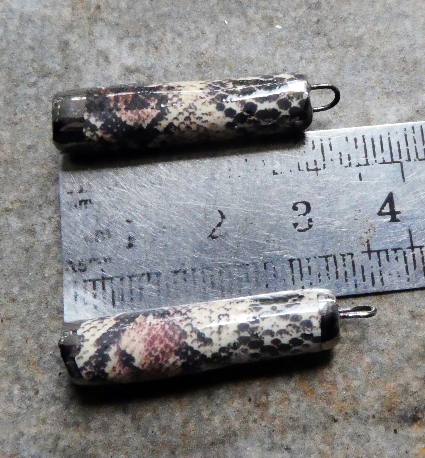 Ceramic Snake Decal Sticks Earring Charms #3
