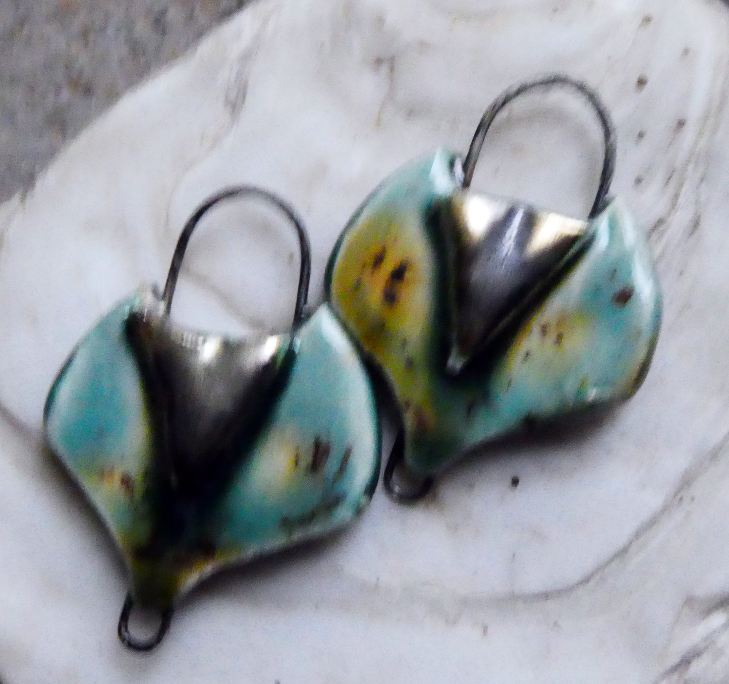 Ceramic Lotus Earring Connectors - Lotus Blossom