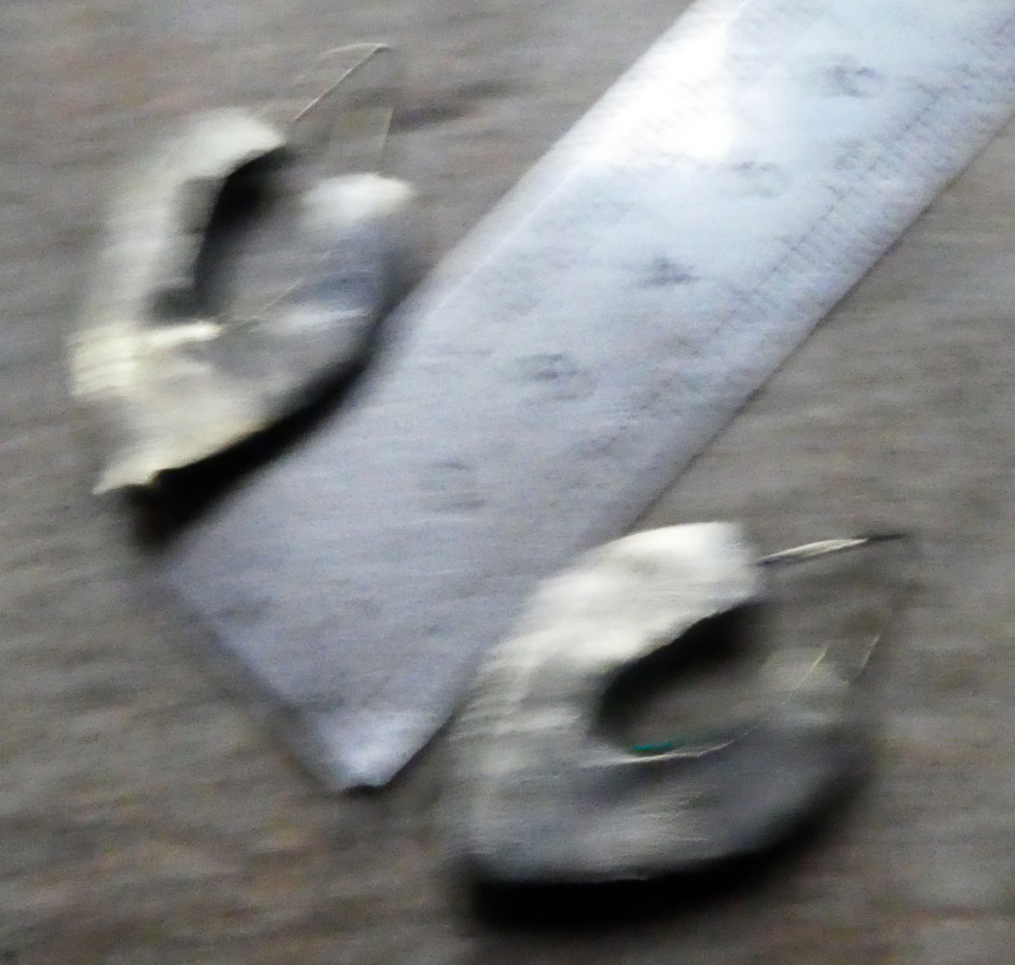 Ceramic V Shaped Earring Charms - Oriental Blue