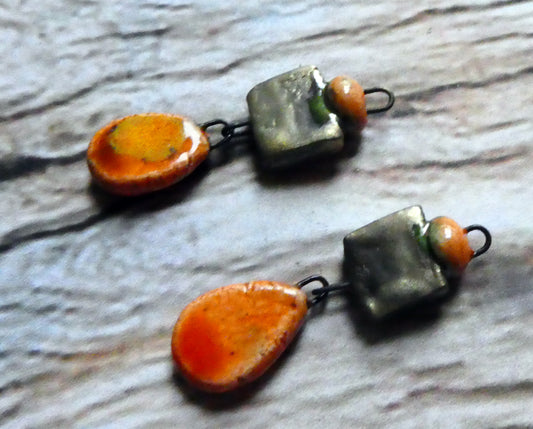 Ceramic Mixed Shape Dangles- Wildfire