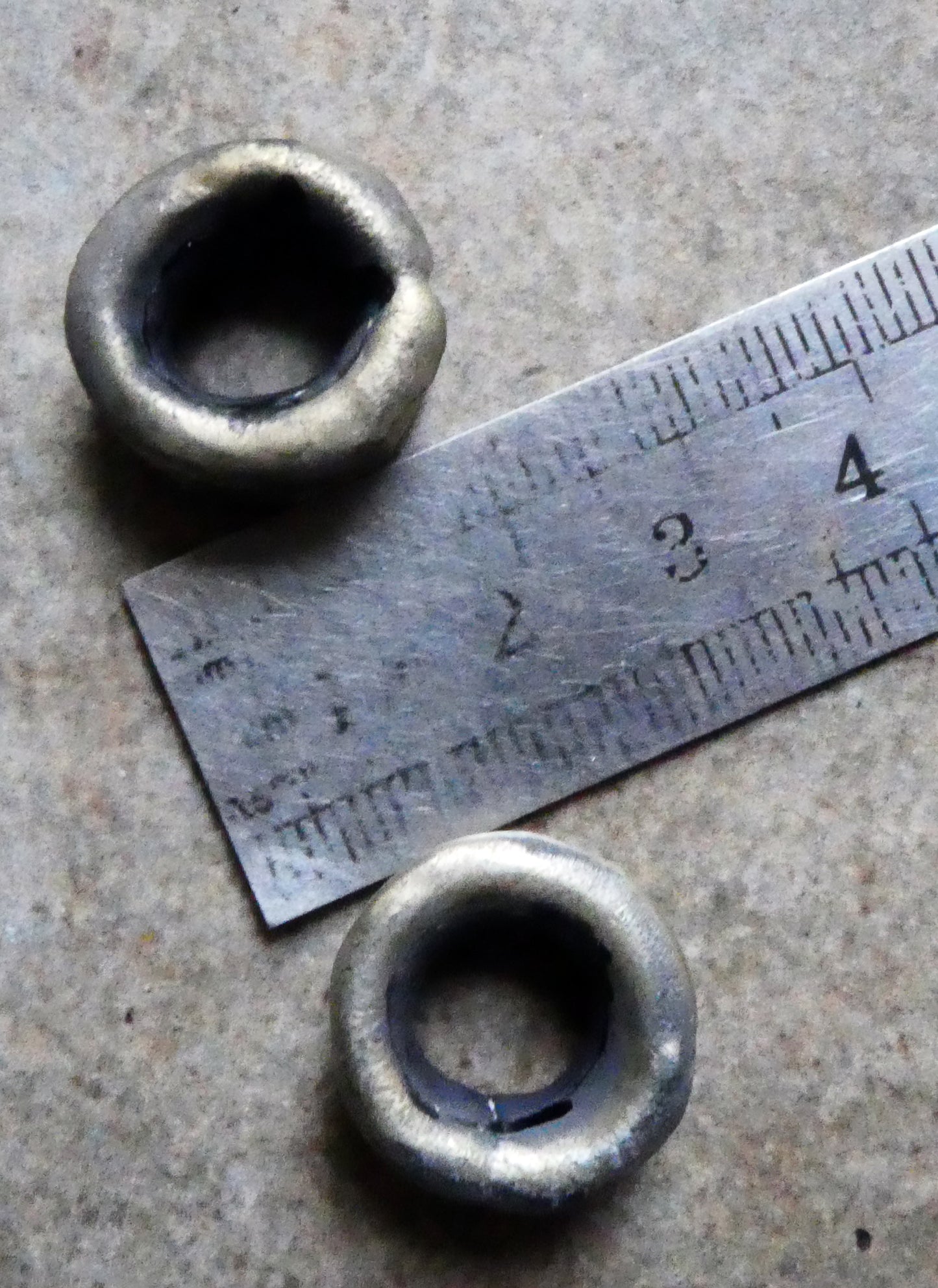 Ceramic Anticlastic Hoop Beads - Lime