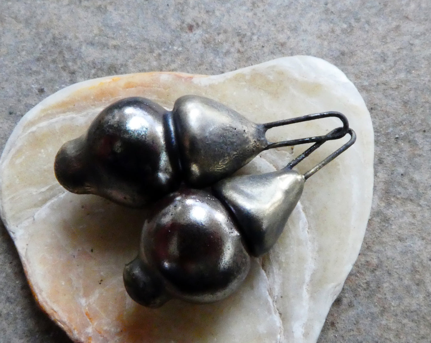 Ceramic Long Hooped Bobble Charms -Gloria