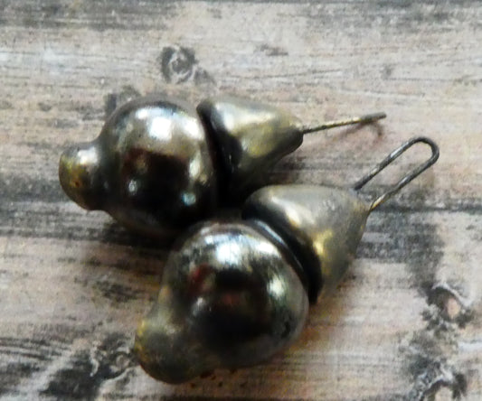 Ceramic Long Hooped Bobble Charms -Gloria