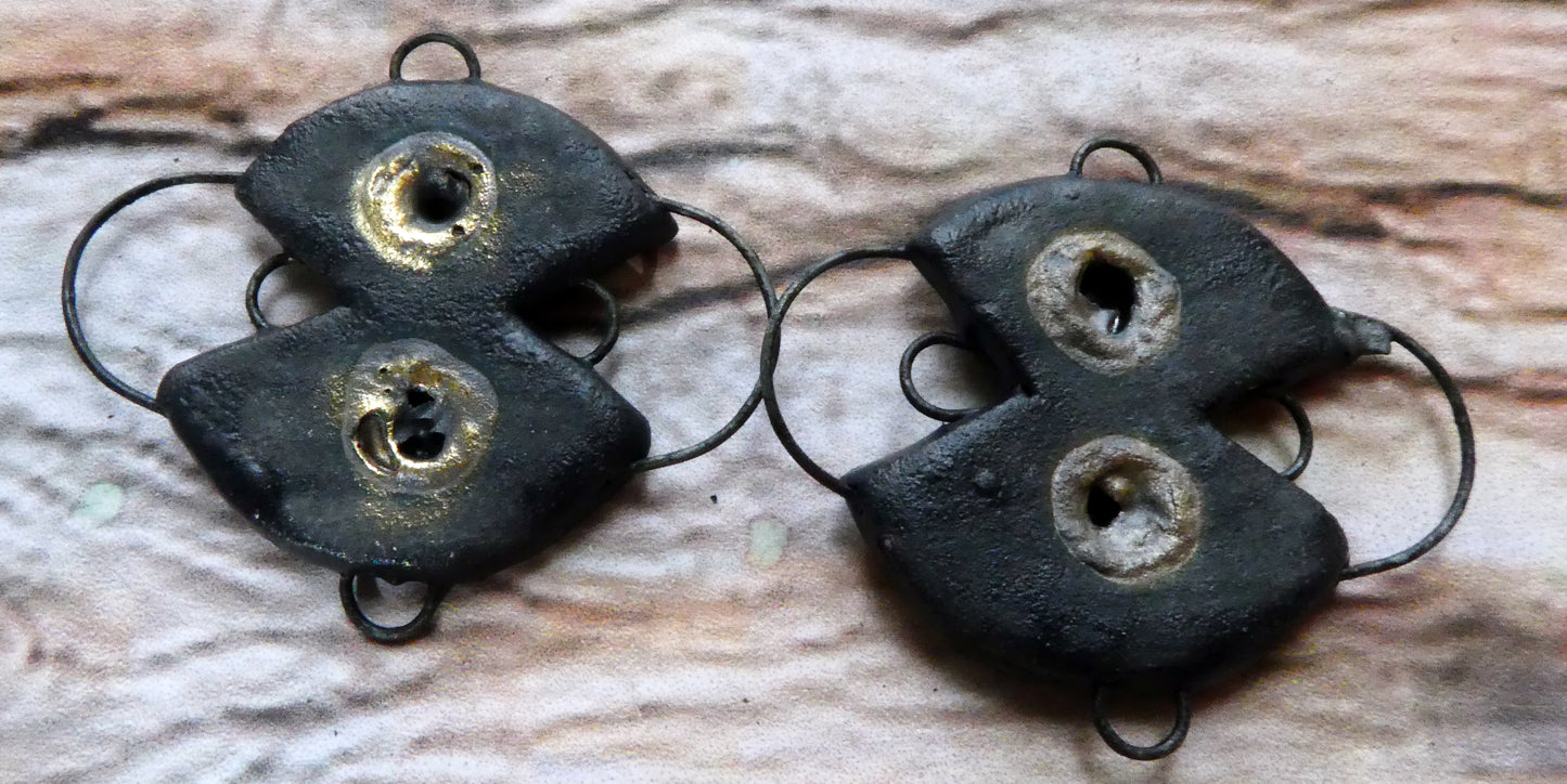 Ceramic Six Hoop Connectors -Matte Black