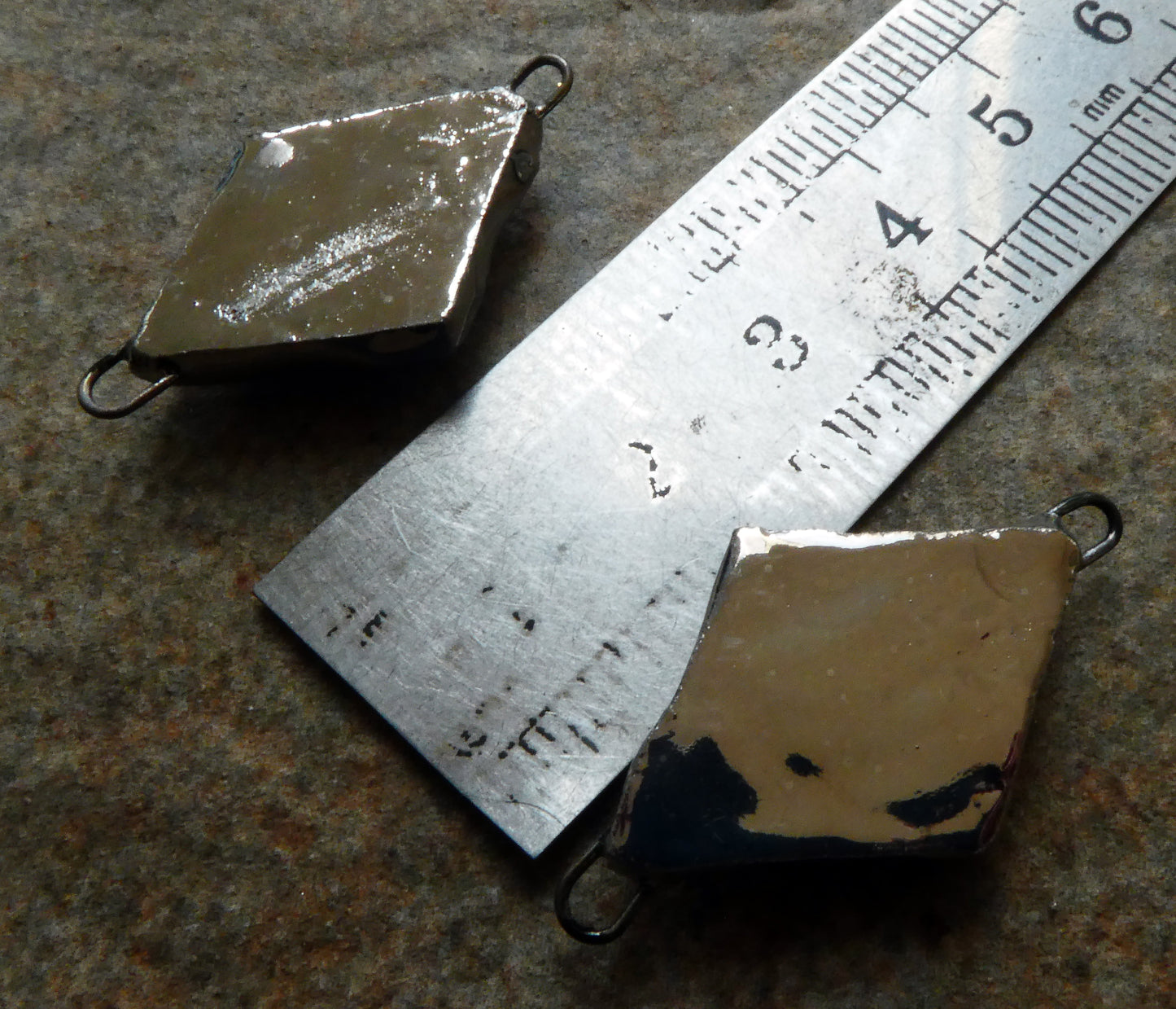 Ceramic Diamond Connectors -Platinum and Gold