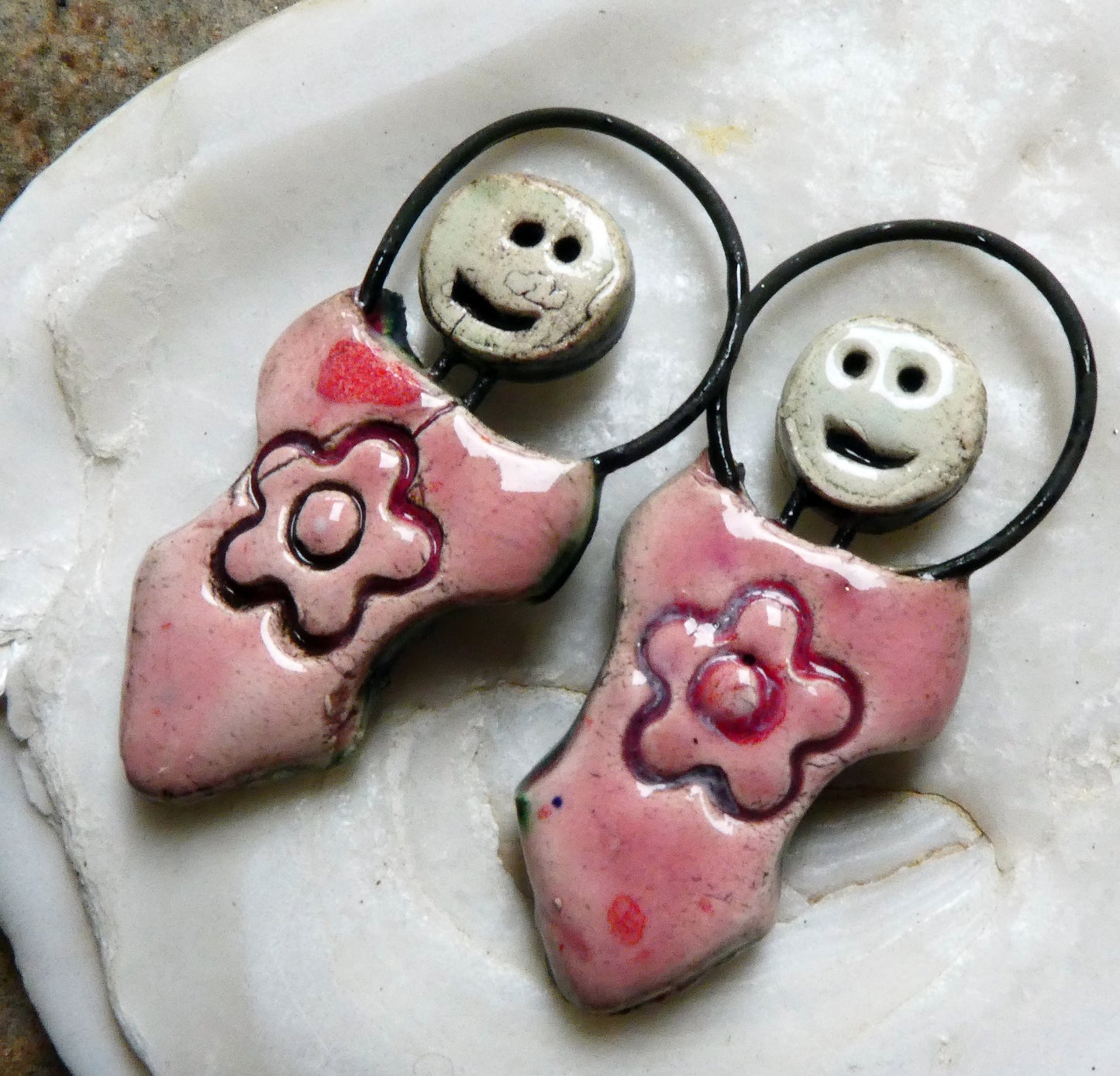 Ceramic Simple Souls Goddess Charms -Berry Tart