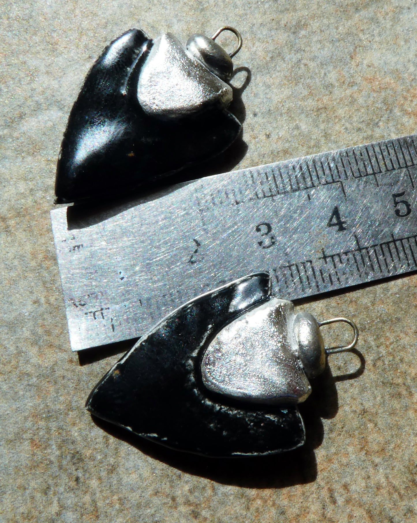 Ceramic Tuareg Inspired Spearhead Charms - Eternal Galaxy