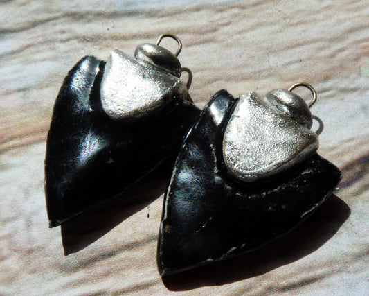 Ceramic Tuareg Inspired Spearhead Charms - Eternal Galaxy