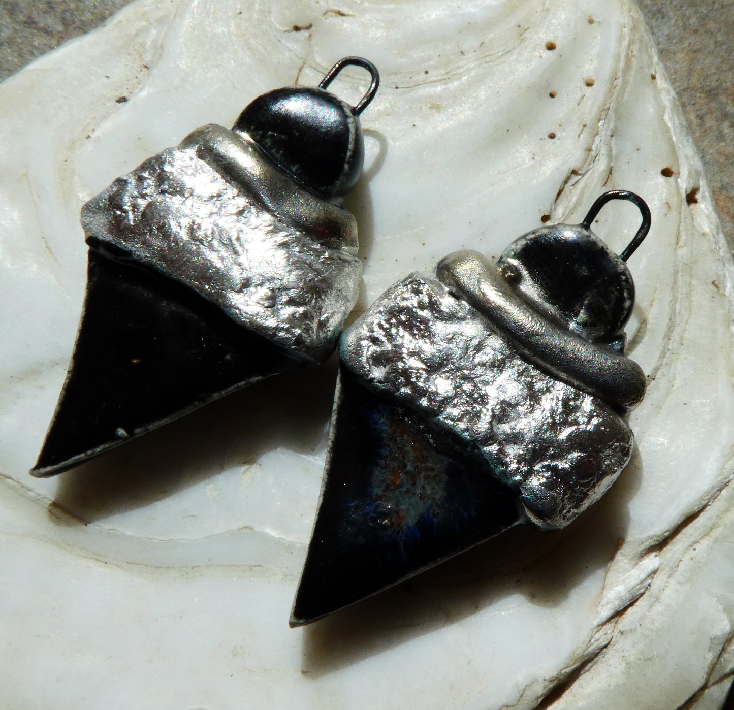 Ceramic Tuareg Inspired Wrapped Dagger Charms - Eternal Galaxy