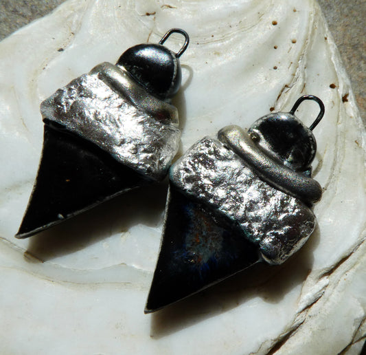 Ceramic Tuareg Inspired Wrapped Dagger Charms - Eternal Galaxy