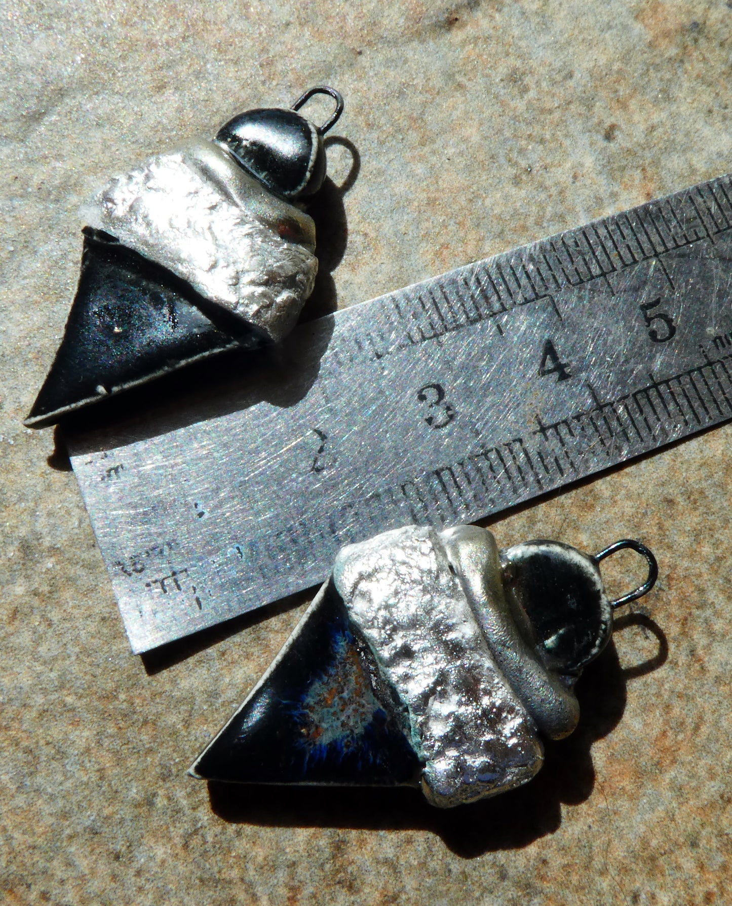 Ceramic Tuareg Inspired Wrapped Dagger Charms - Eternal Galaxy