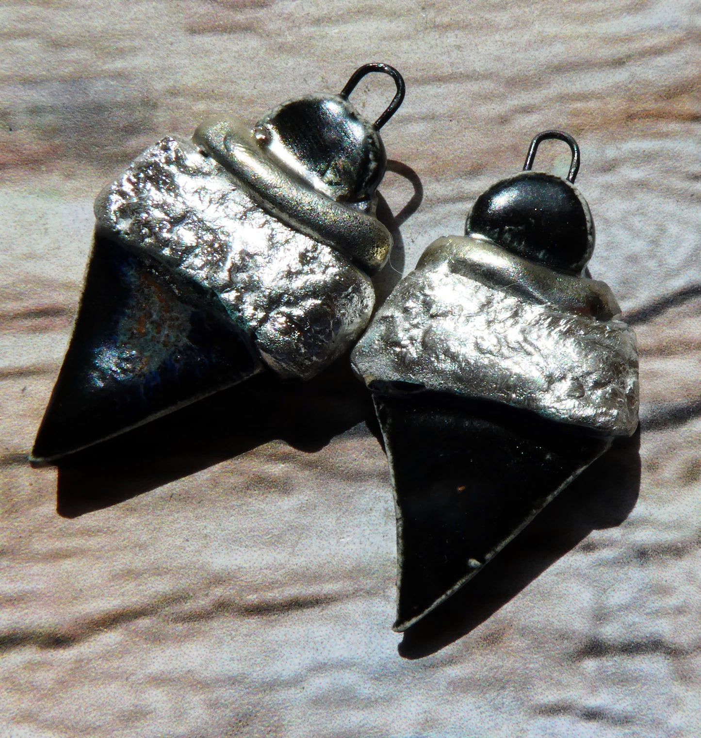 Ceramic Tuareg Inspired Wrapped Dagger Charms - Eternal Galaxy
