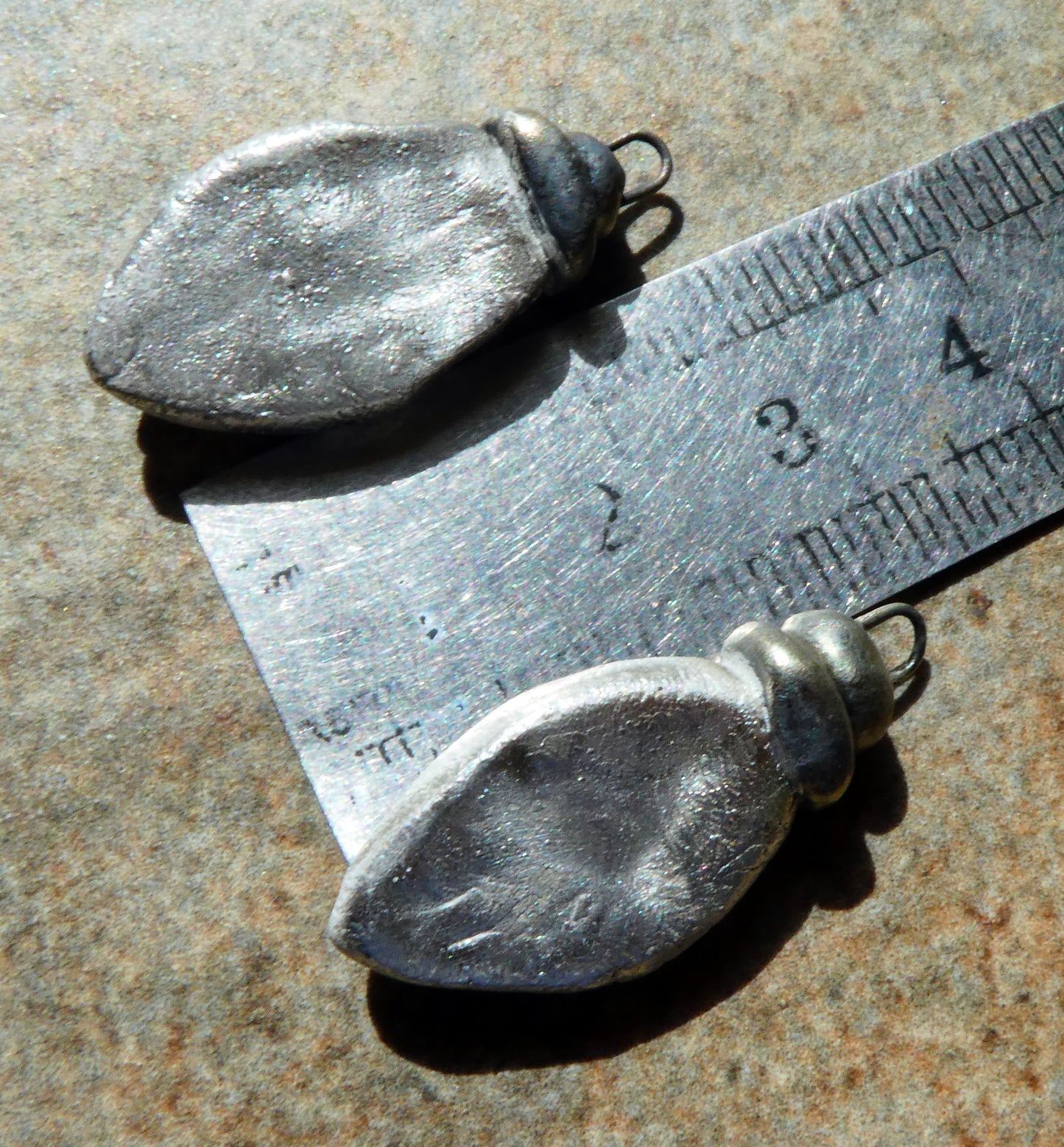 Ceramic Tuareg Inspired Bottle Charms -Oriental Blue