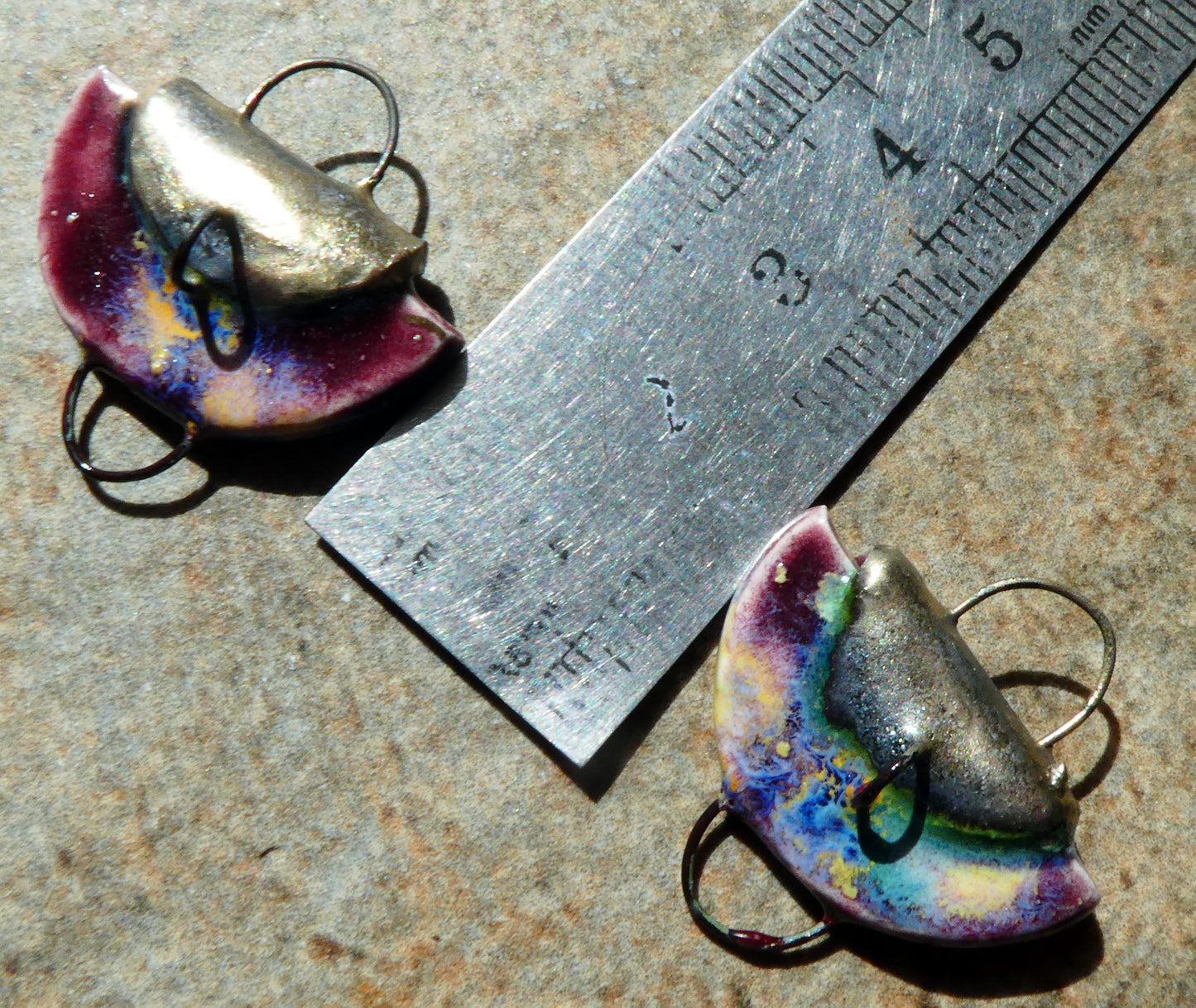 Ceramic Folded Handbag Connectors - Sailors Delight