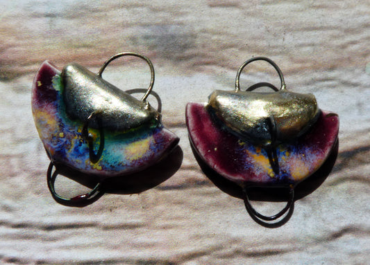 Ceramic Folded Handbag Connectors - Sailors Delight