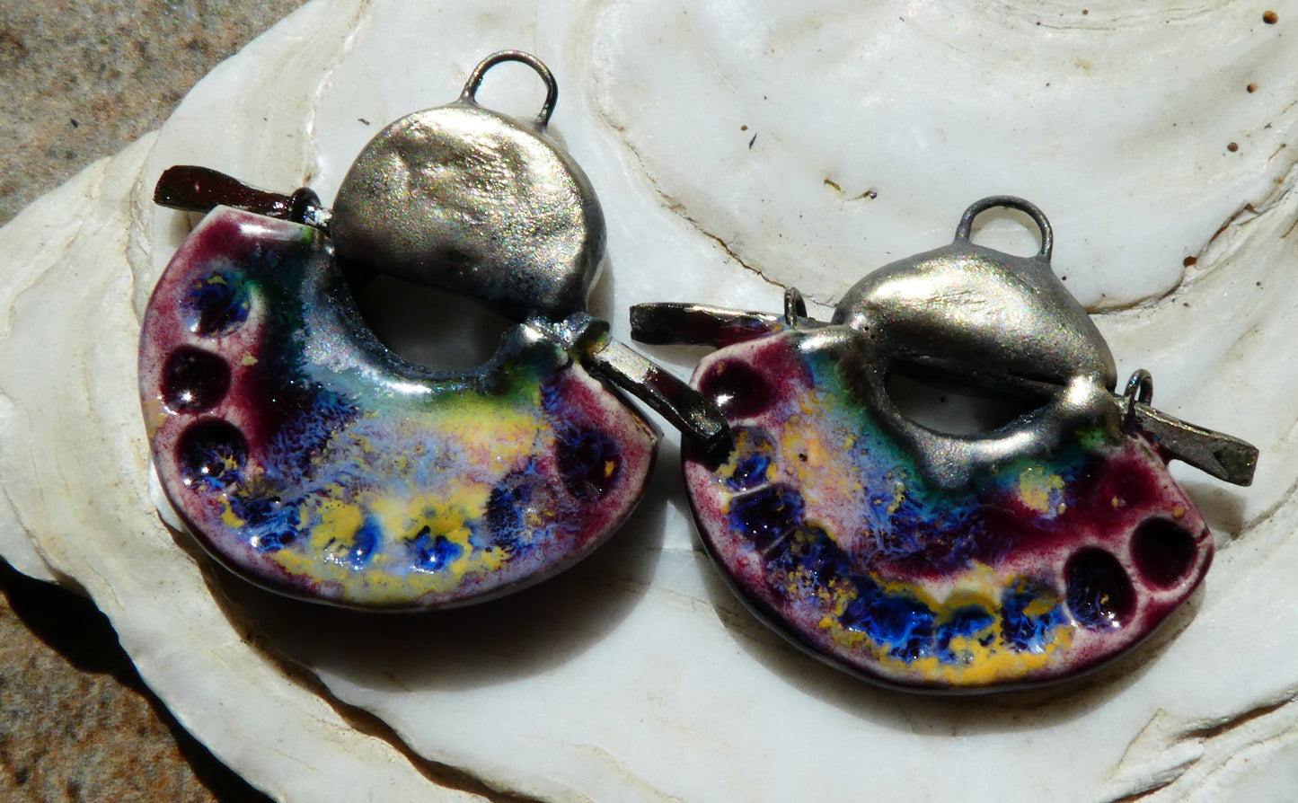 Ceramic Samurai Inspired Charms -Sailors Delight
