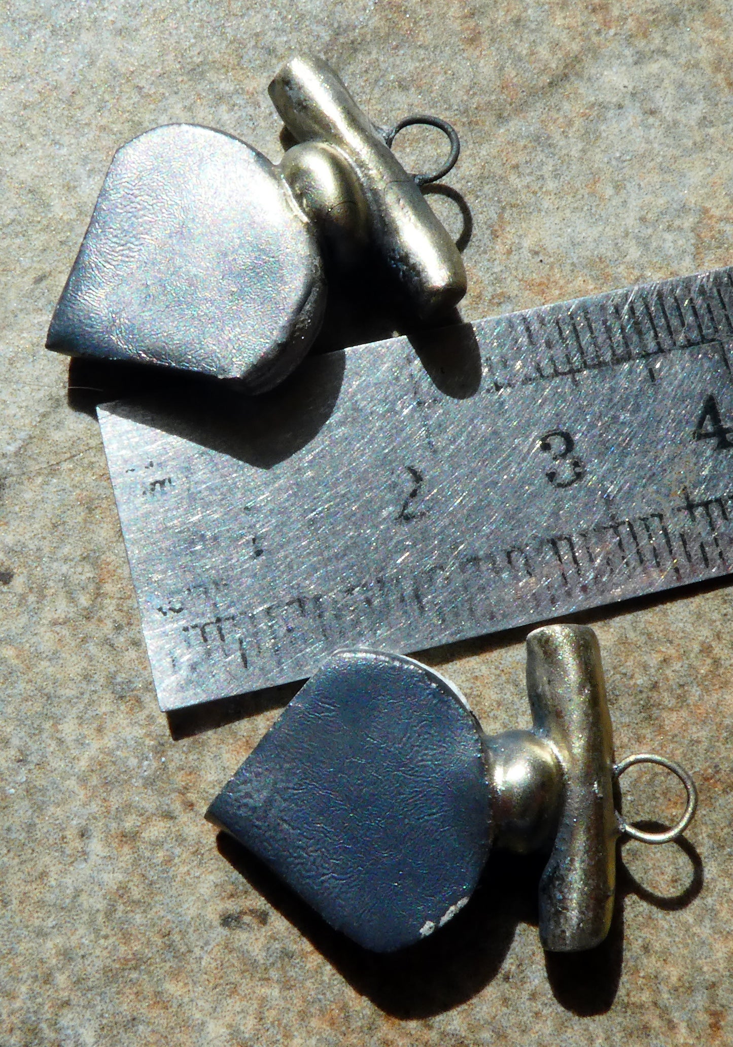 Ceramic Tuareg Inspired Charms -Pewter