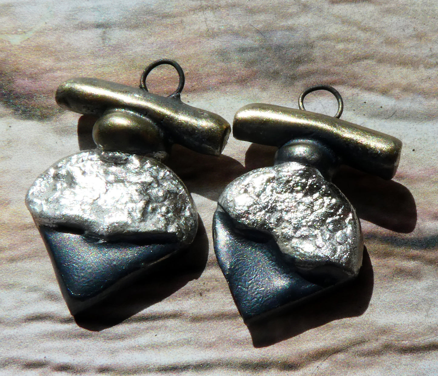 Ceramic Tuareg Inspired Charms -Pewter