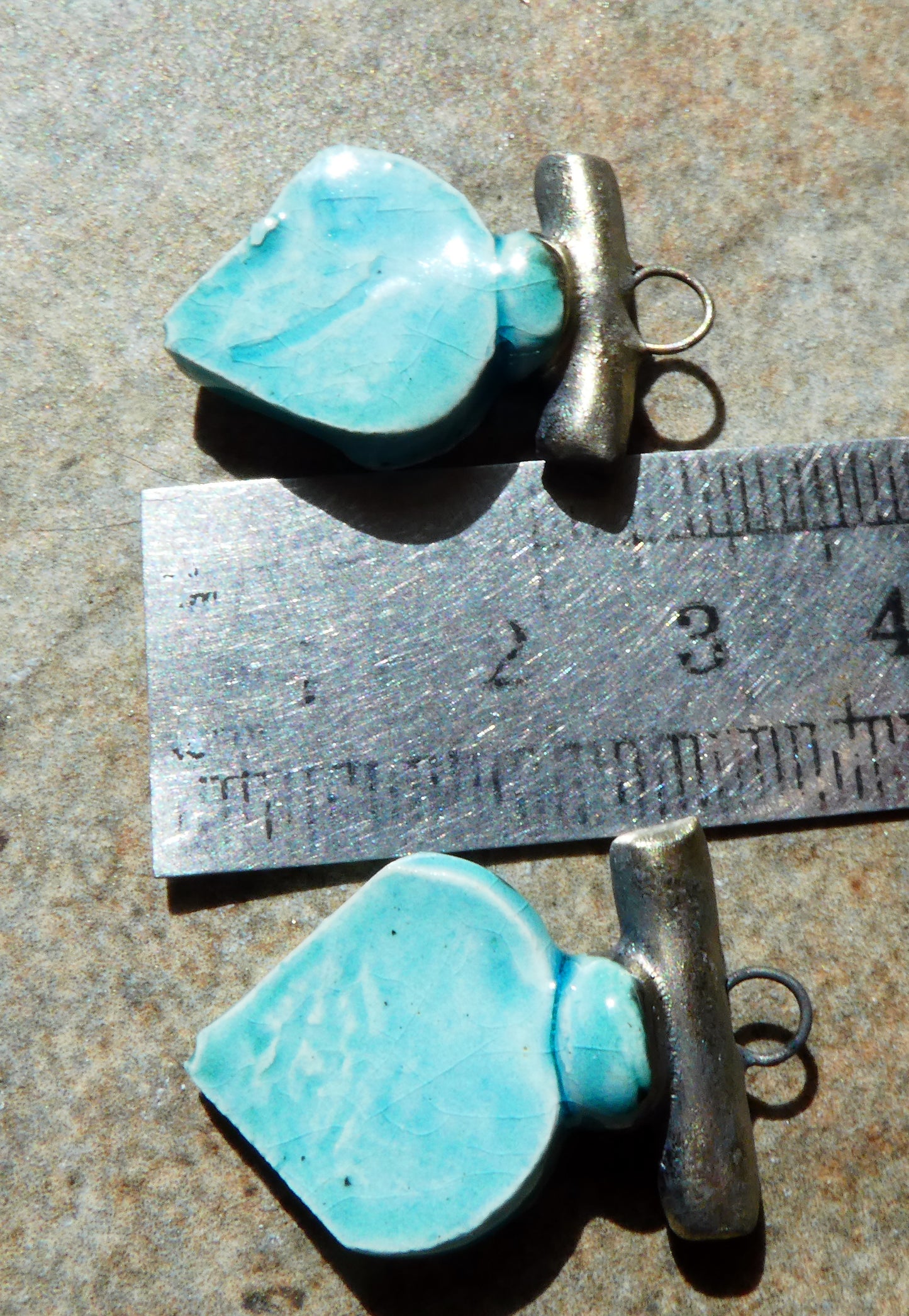 Ceramic Tuareg Inspired Charms -Taunton Turquoise