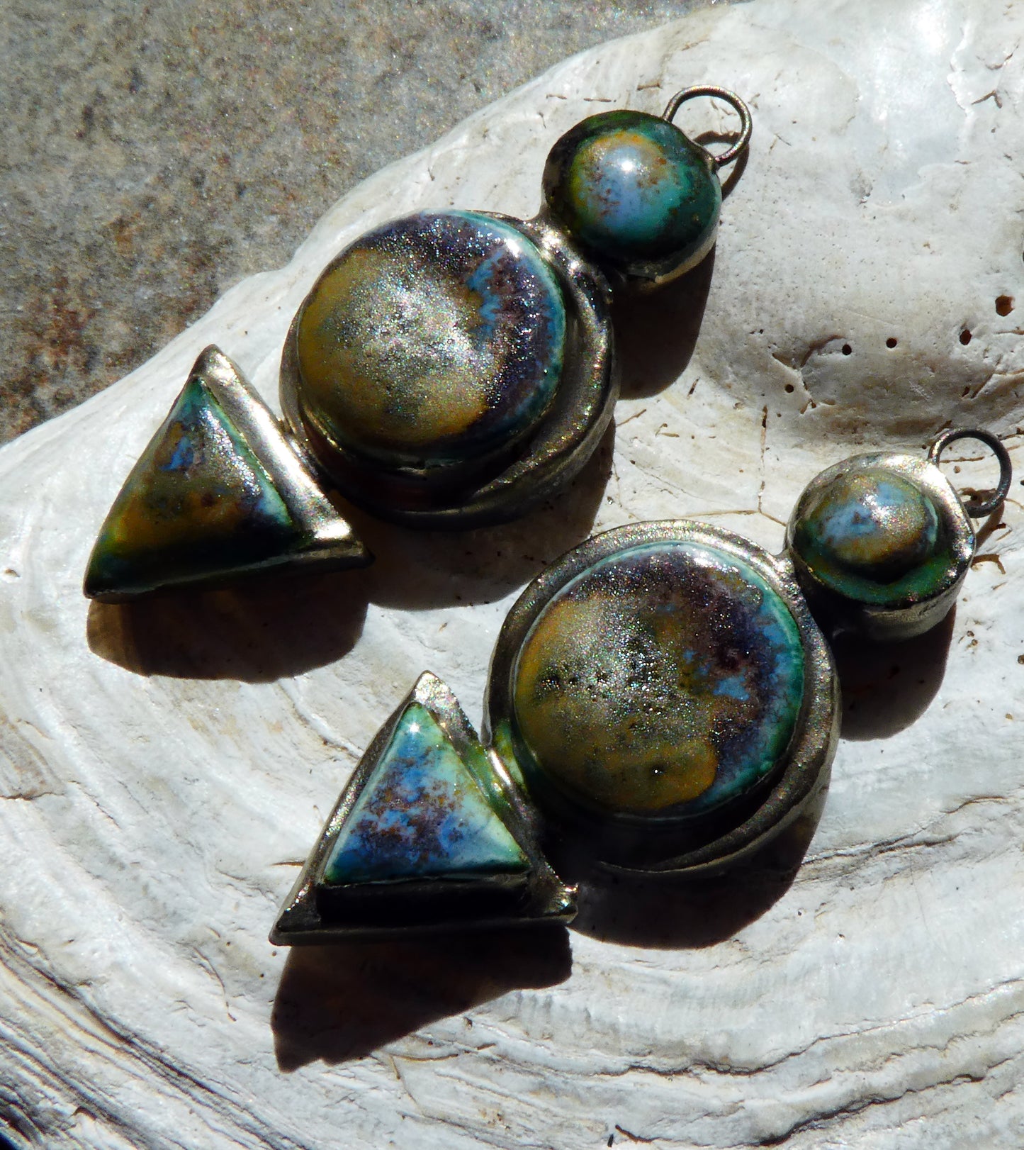 Ceramic Moulded Stack Charms -Outer Space