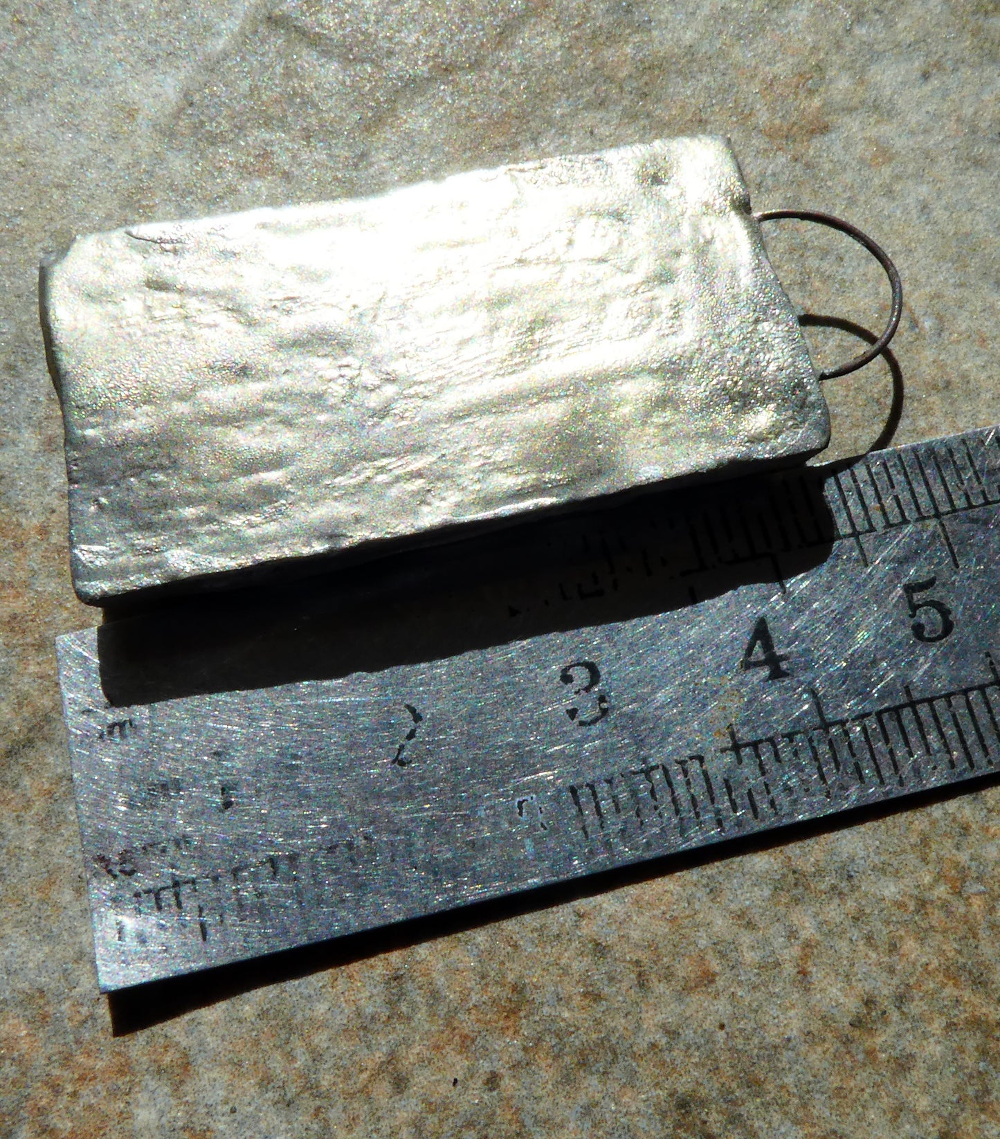 Ceramic Moulded Circles Pendant #1