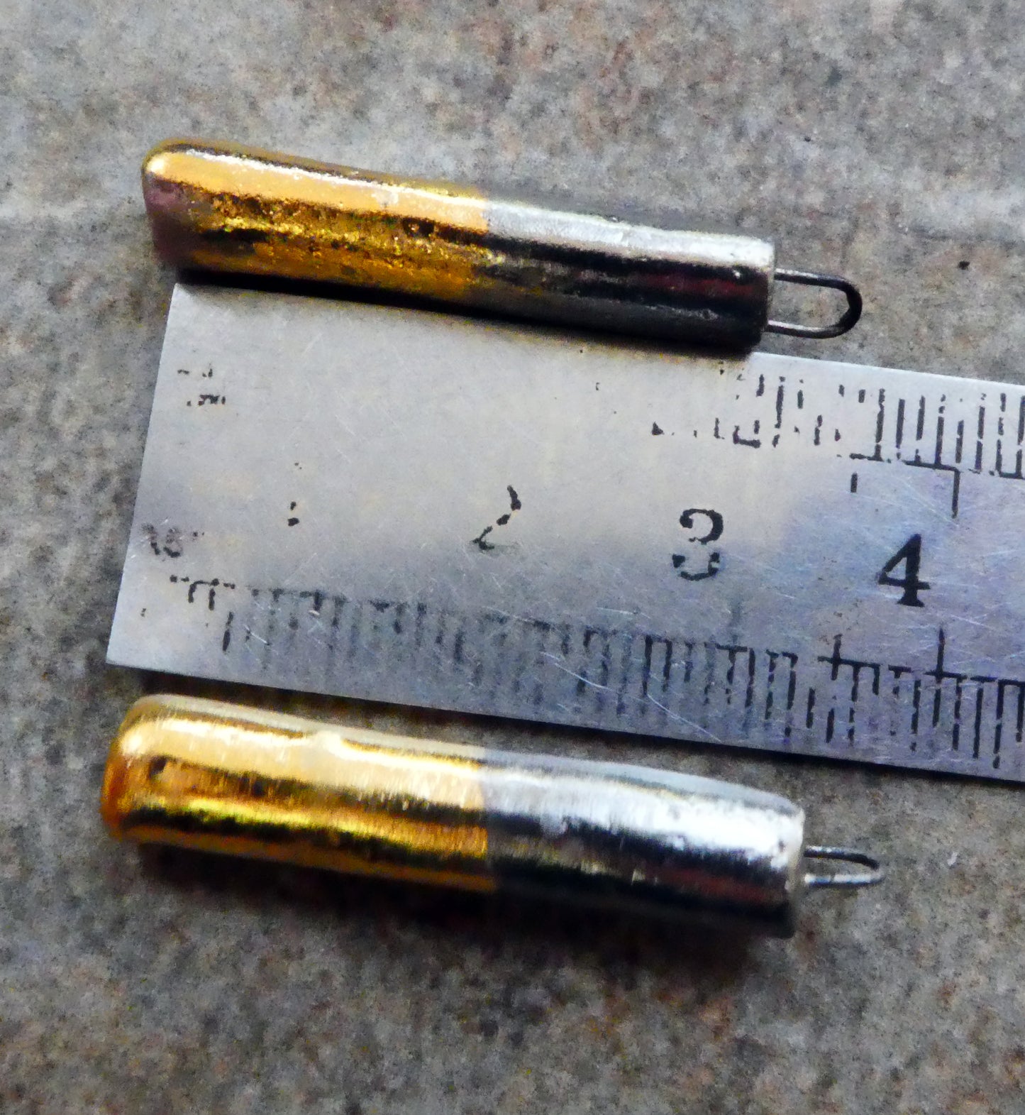 Ceramic Stick Charms - Gold and Platinum