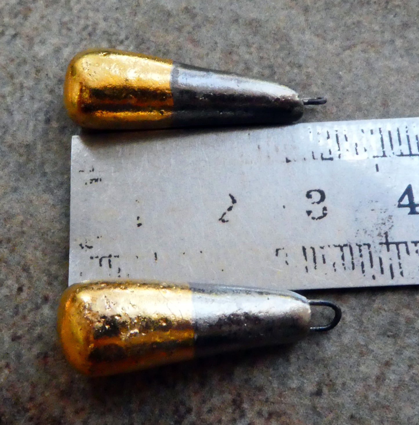 Ceramic Baton Charms -Gold and Platinum