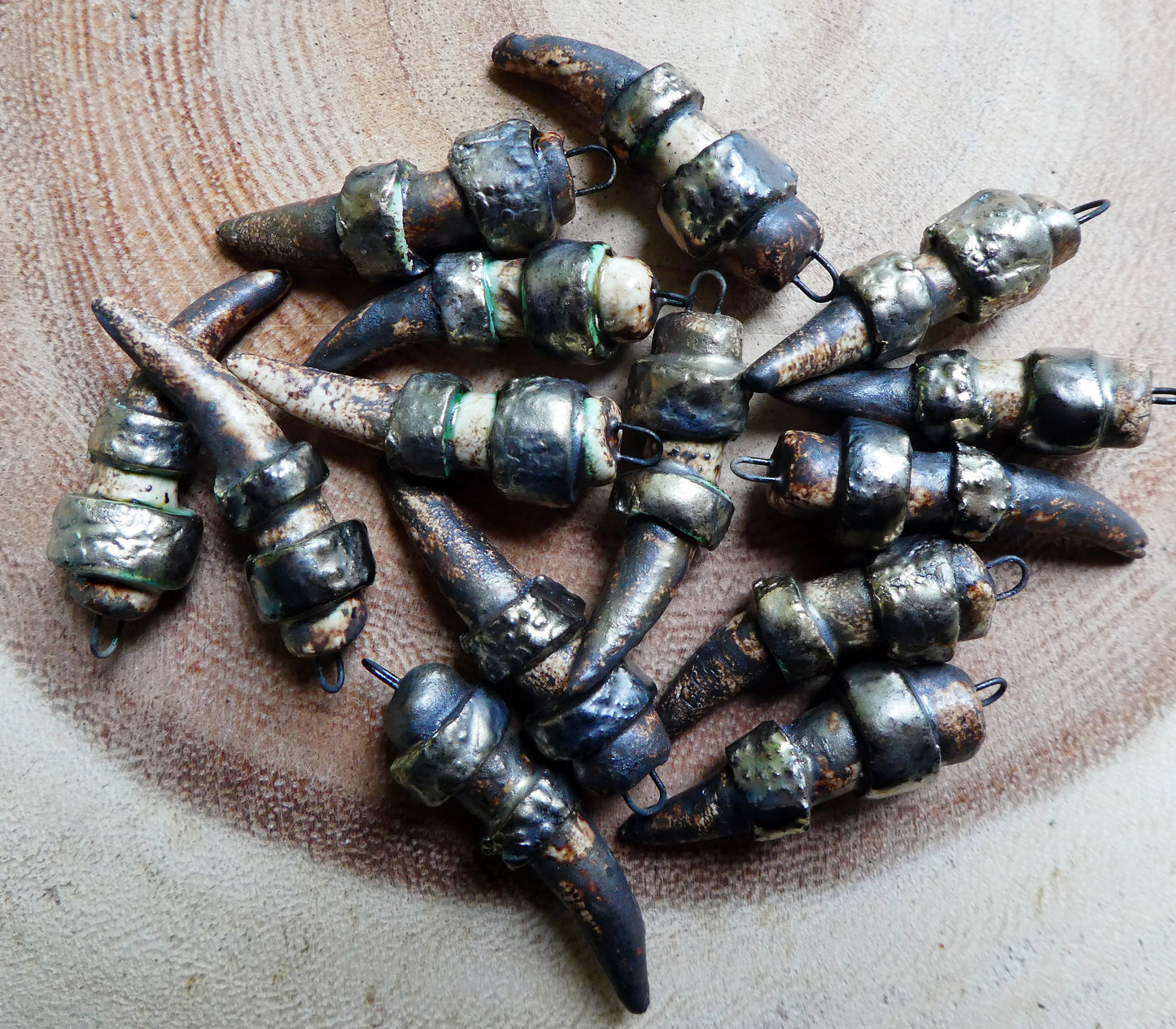 Banded Horn Charms