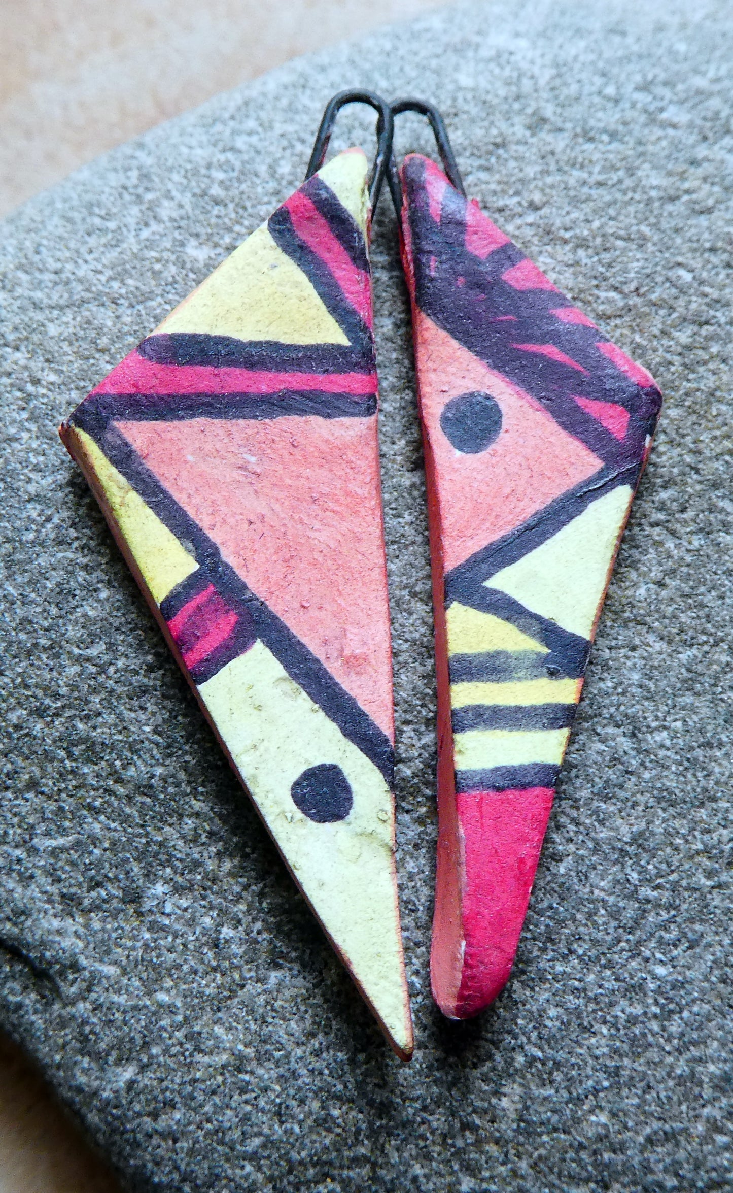 Geometric Triangle Charms - #3