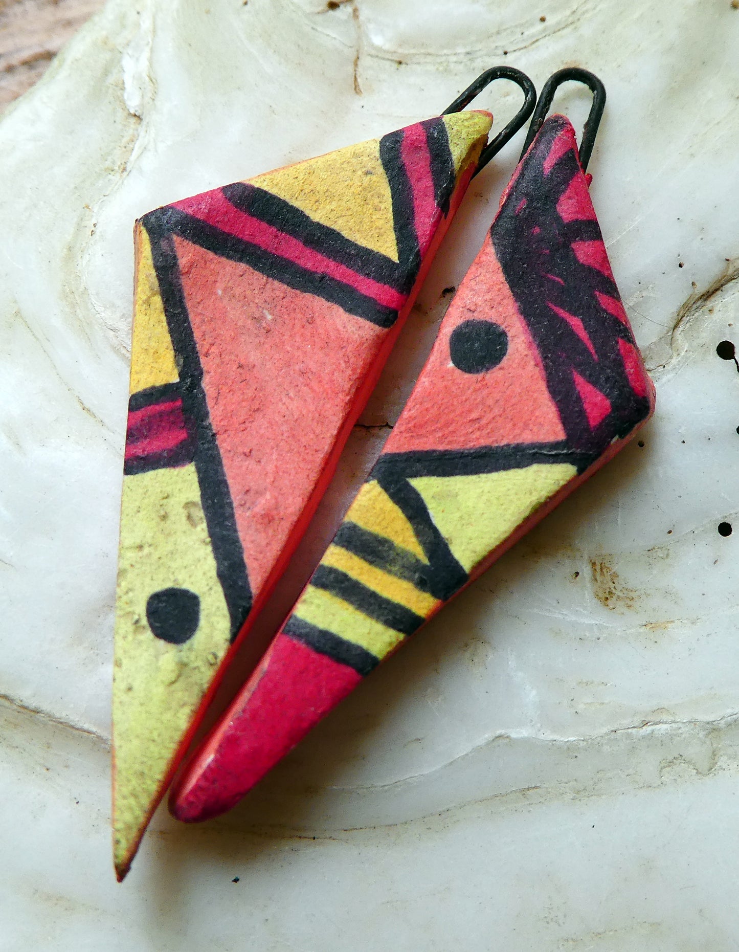 Geometric Triangle Charms - #3